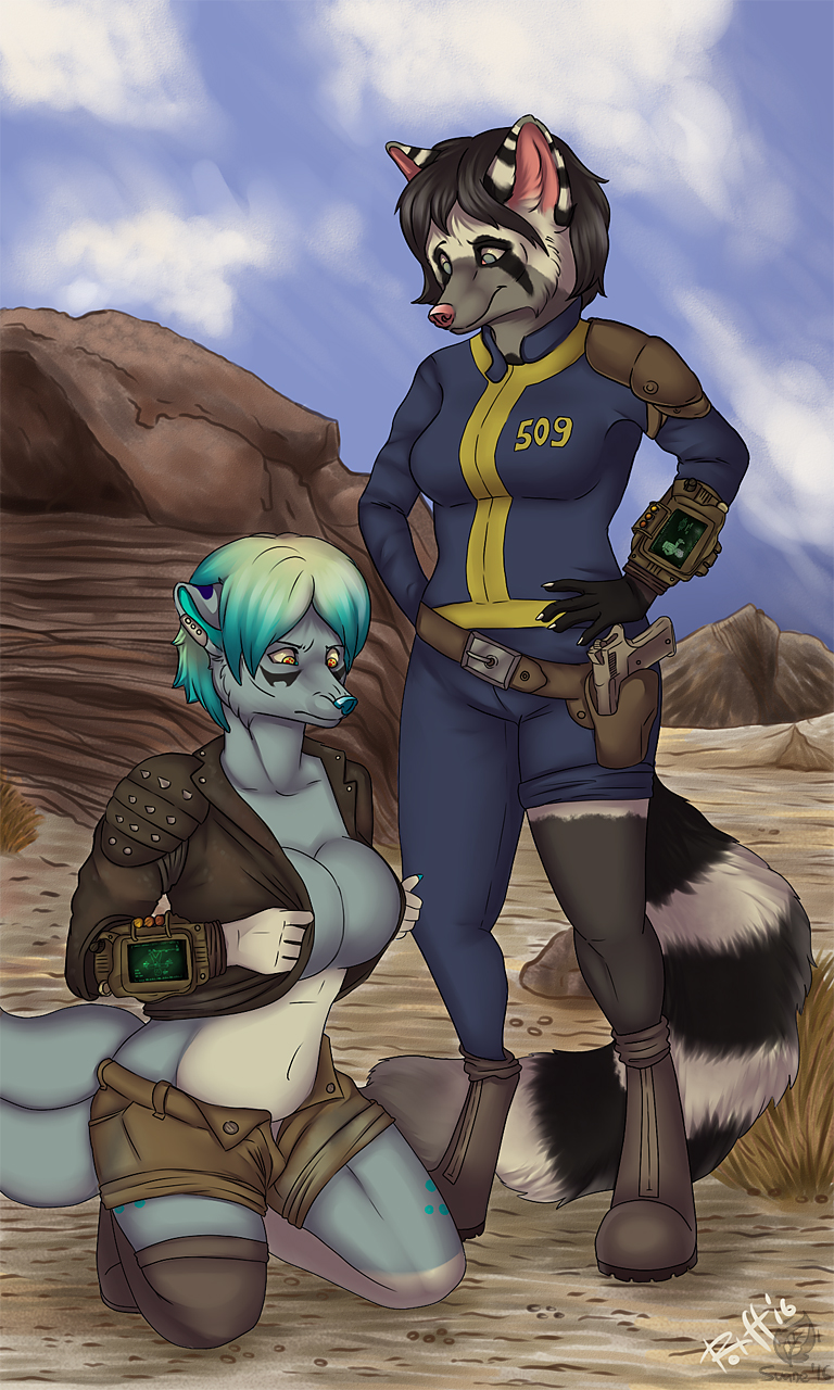 Collab commission) Having large boobs in Fallout universe by Suane