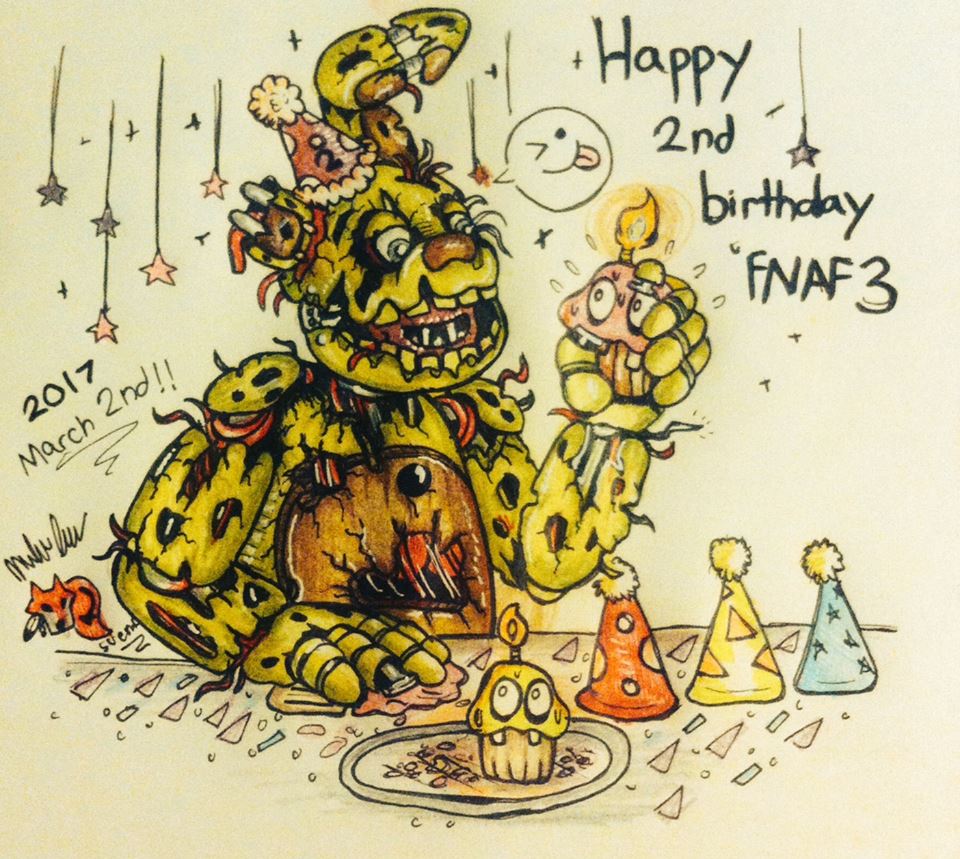 Turntail on X: Happy Birthday FNaF 3! Couldn't resist doing