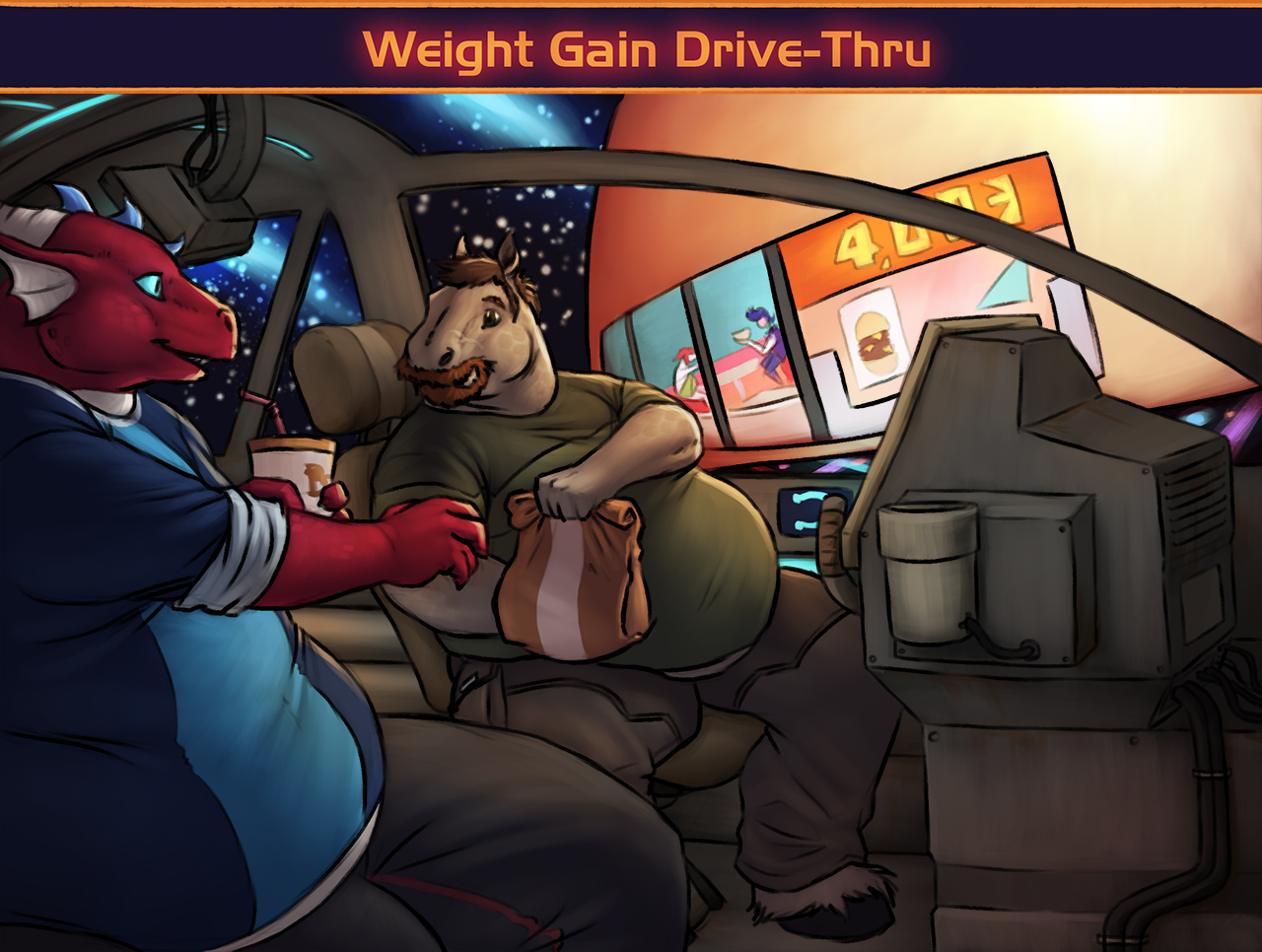 Weight Gain Drive-Thru Pt. 2 by Sugarboy -- Fur Affinity dot