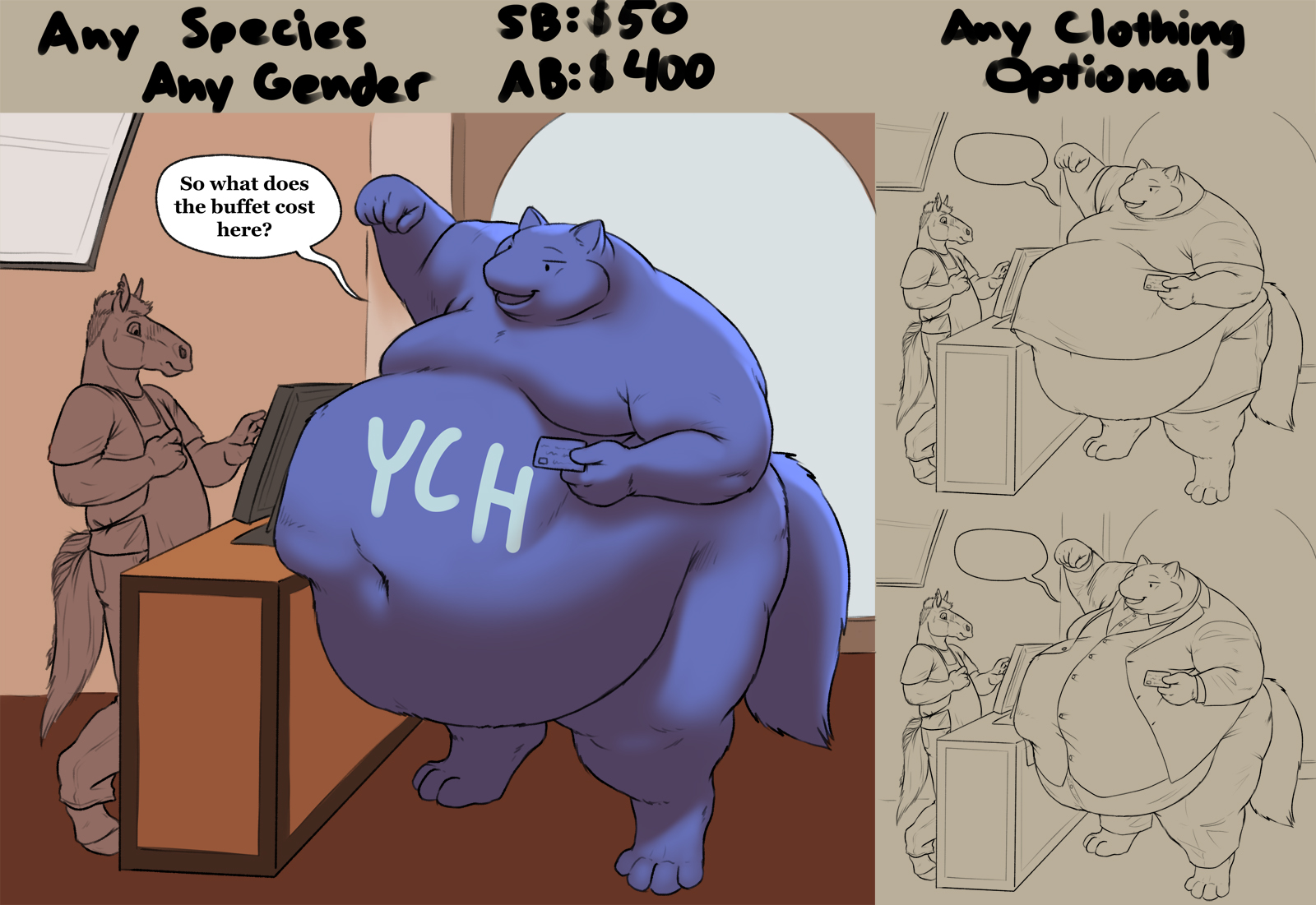 Buffet Buster YCH