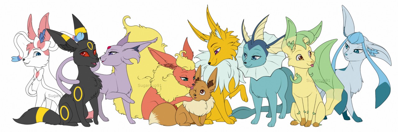 All Eeveelutions Family POKÉ PRINTS Eeeveelution (Download Now) 