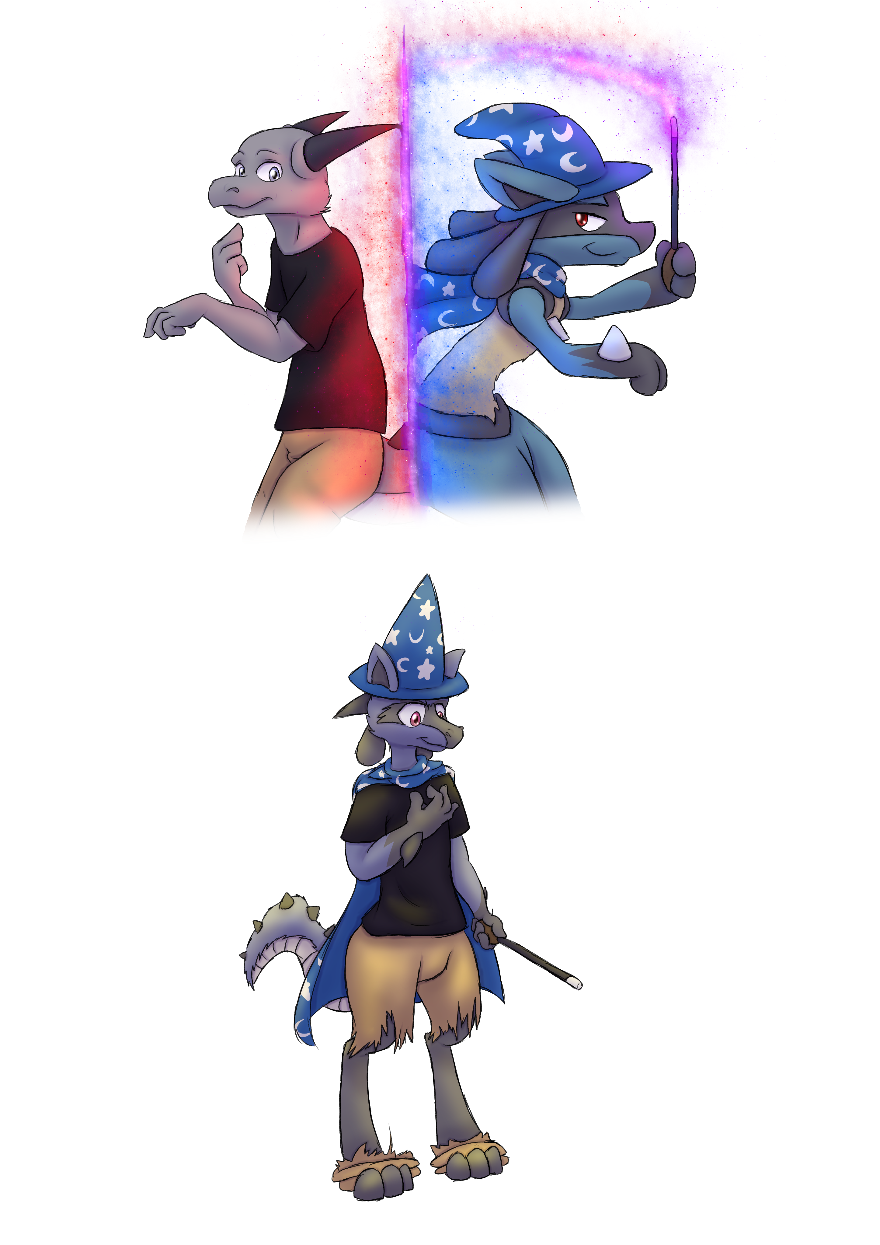 Zekrom lucario Pokefusion! by Chakisuu -- Fur Affinity [dot] net