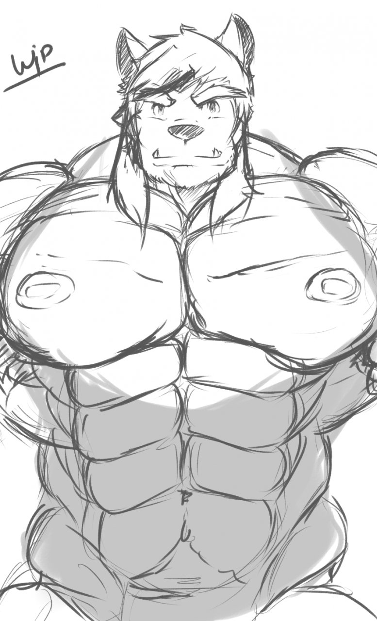 Big pecs ID update WIP by sukiyo -- Fur Affinity [dot] net