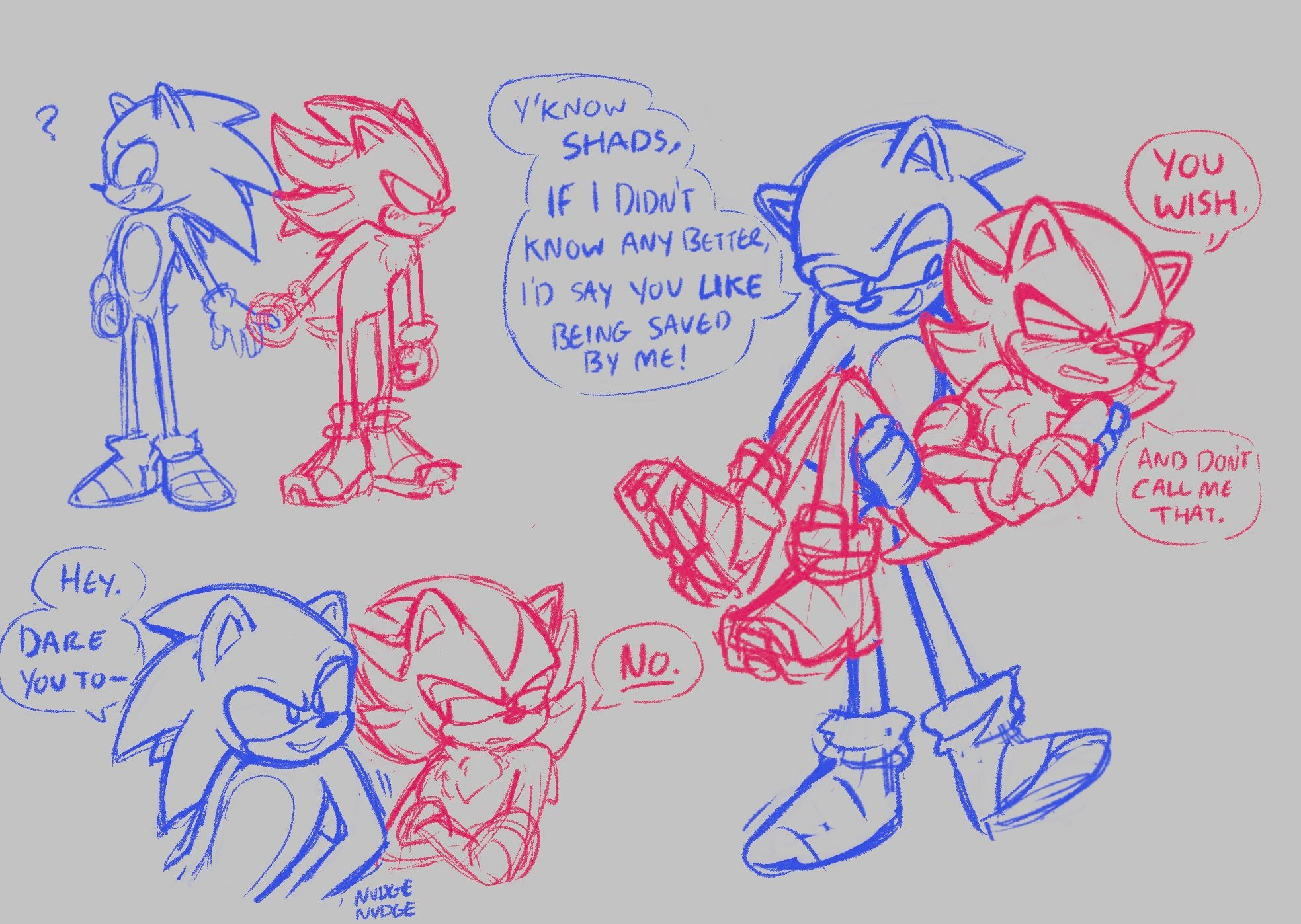 I came here for the gay hedgehogs — Have a little. Sonadow