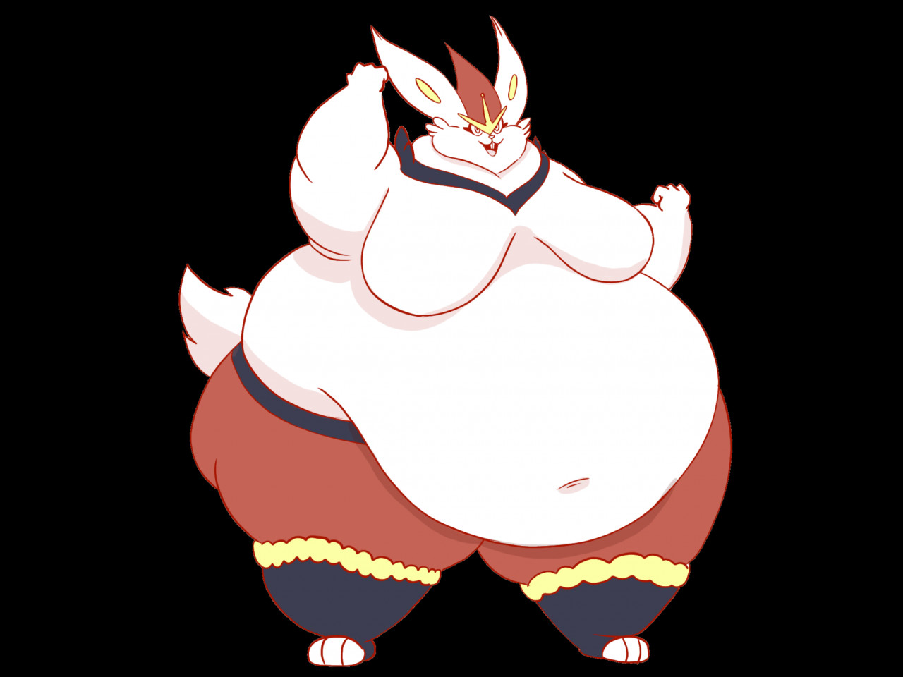 PokéFats Team #03 - Cinderace by SumoMewtwo -- Fur Affinity [dot] net