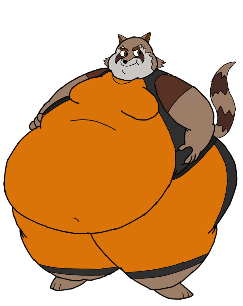 Fat Rocket raccoon by SumoScoobyDoofan2006 -- Fur Affinity [dot] net