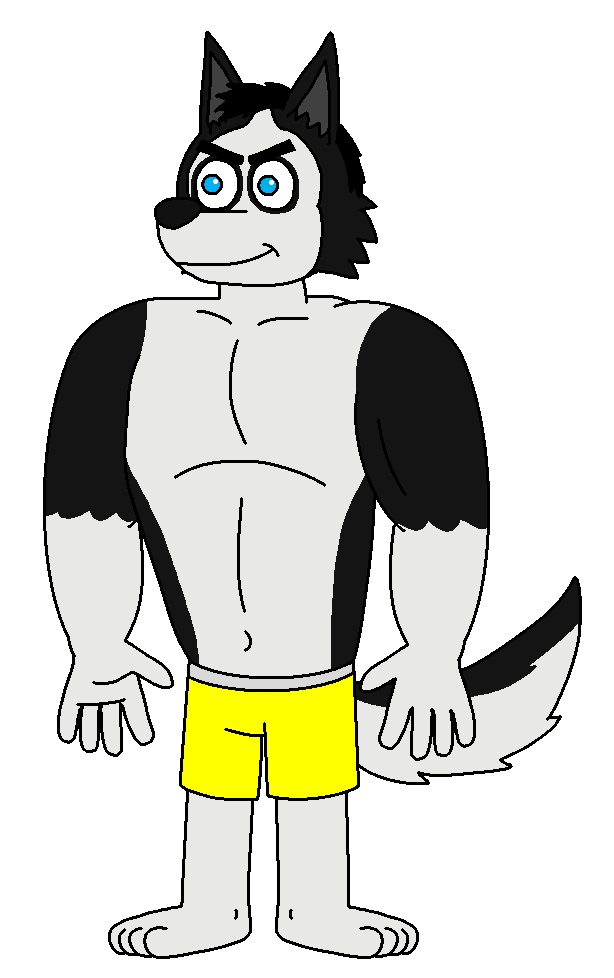 Mario the muscular malamute by SuperMarioFanN1 -- Fur Affinity [dot] net