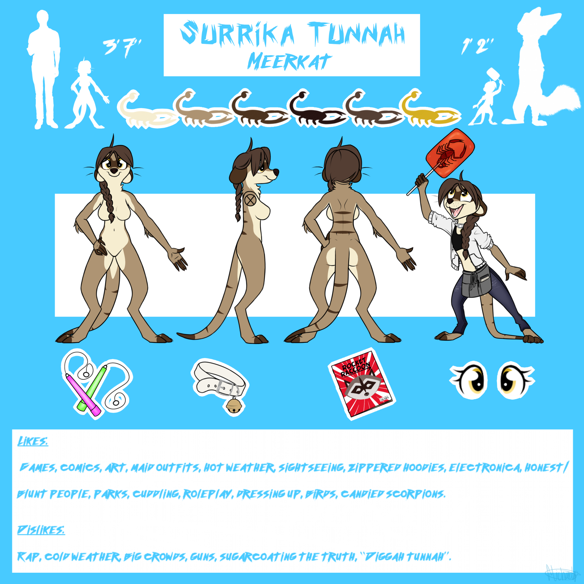 Surrika Tunnah - Reference sheet - Unknown artist pleasehelp