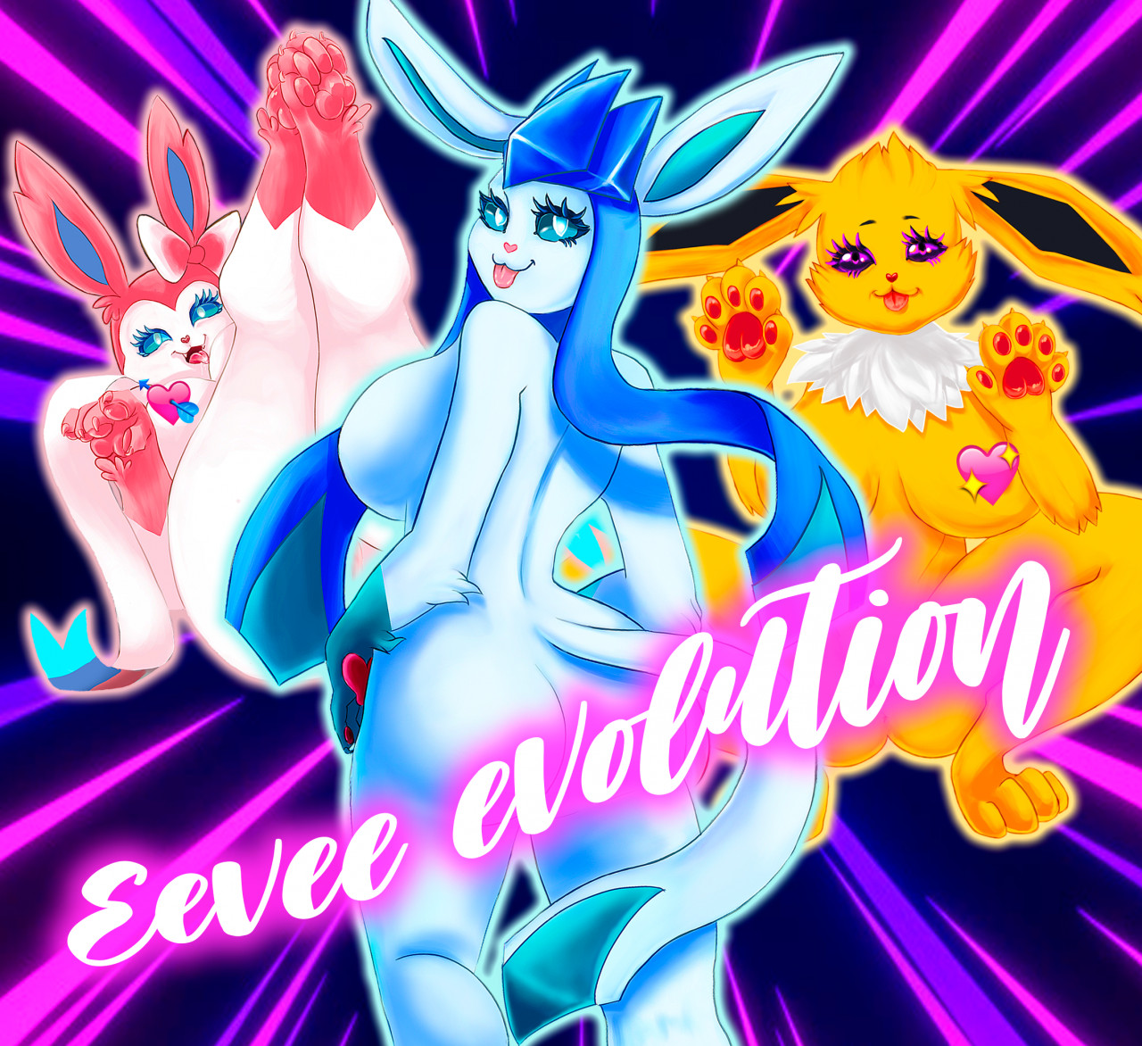 Pokemon Base (Eevee Evolutions) - 10$ by AshMeier -- Fur Affinity [dot] net