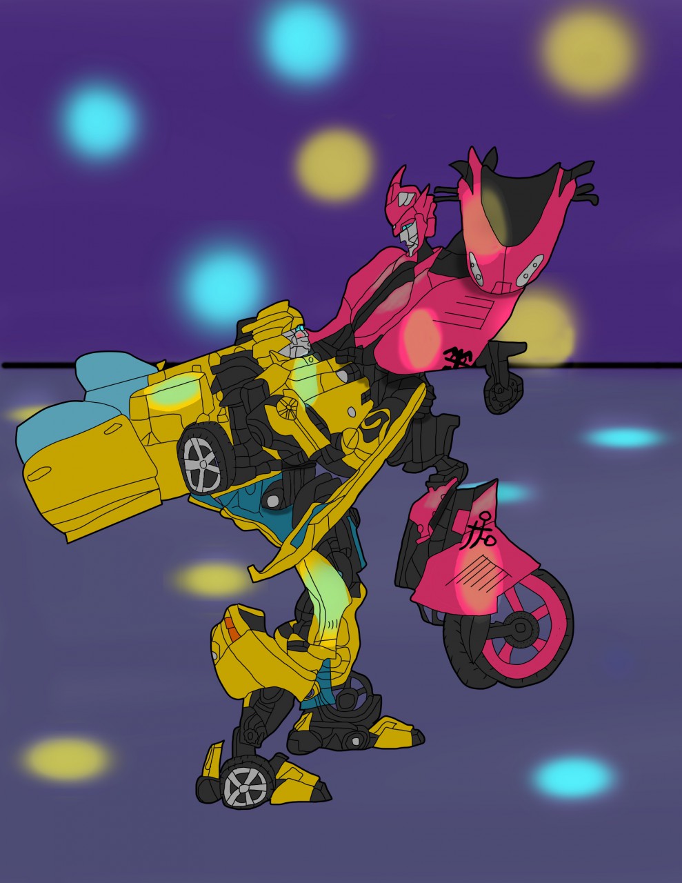 Transformers Bumblebee And Arcee 