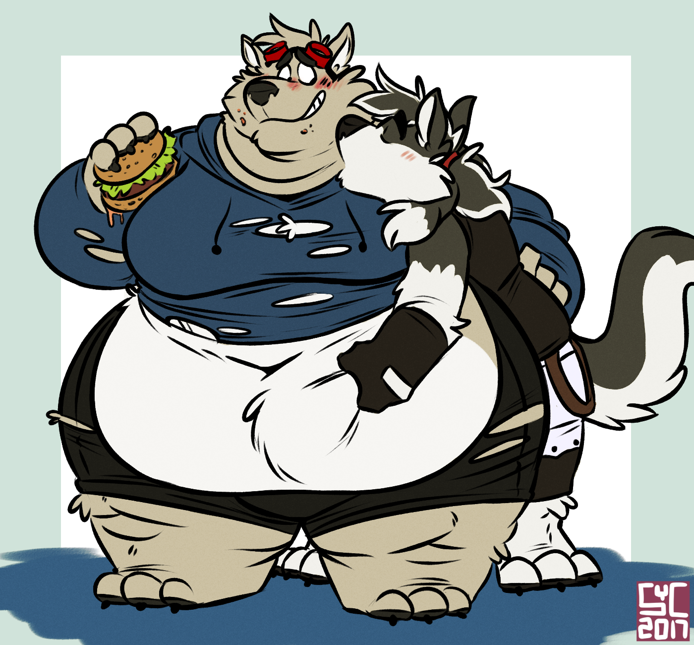 Fat belly wolf
