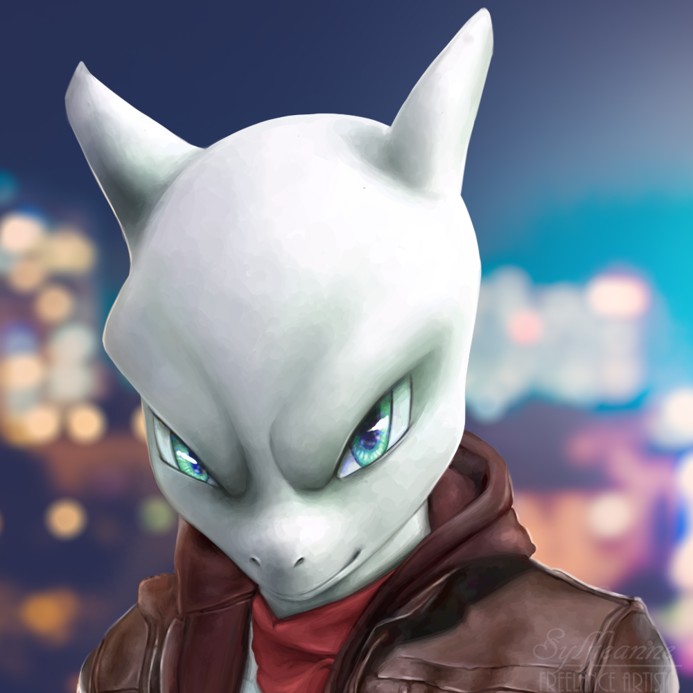 Shiny Mewtwo wallpaper, Wallpaper created from Pokemon toy …