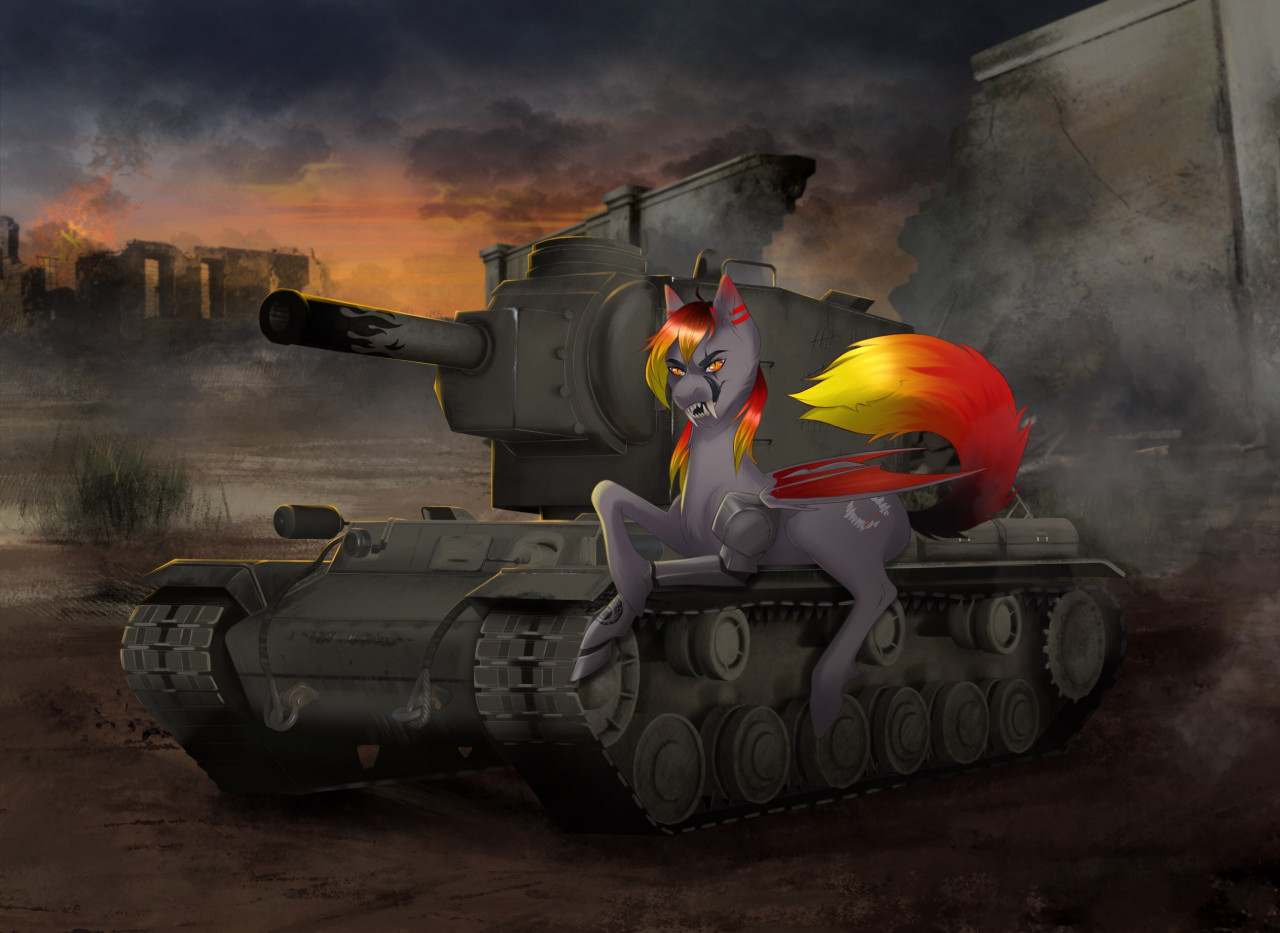 Traga and his privat stole german kv-2 by Symer -- Fur Affinity [dot] net