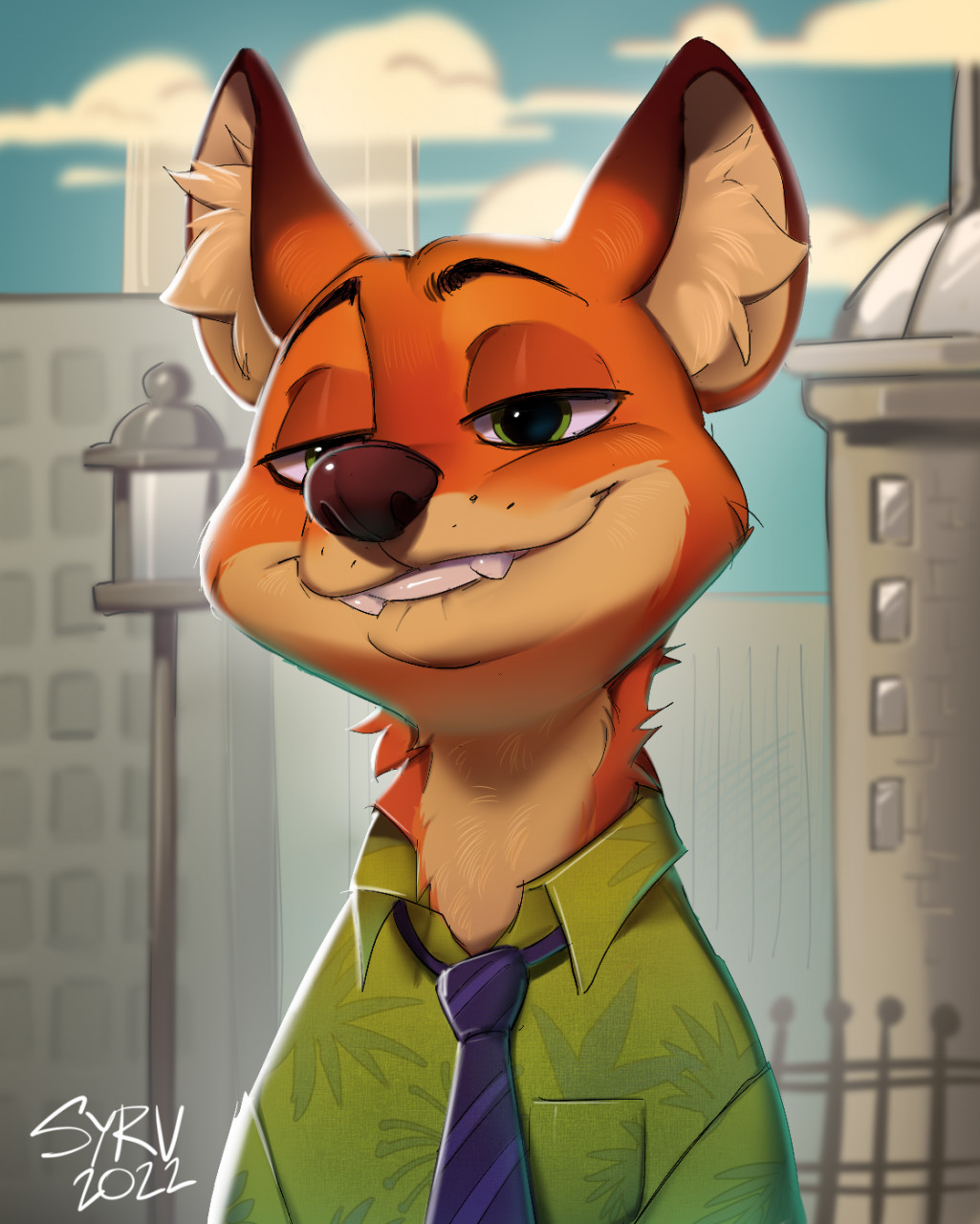 Nick Wilde sketch by Syrrvya -- Fur Affinity [dot] net