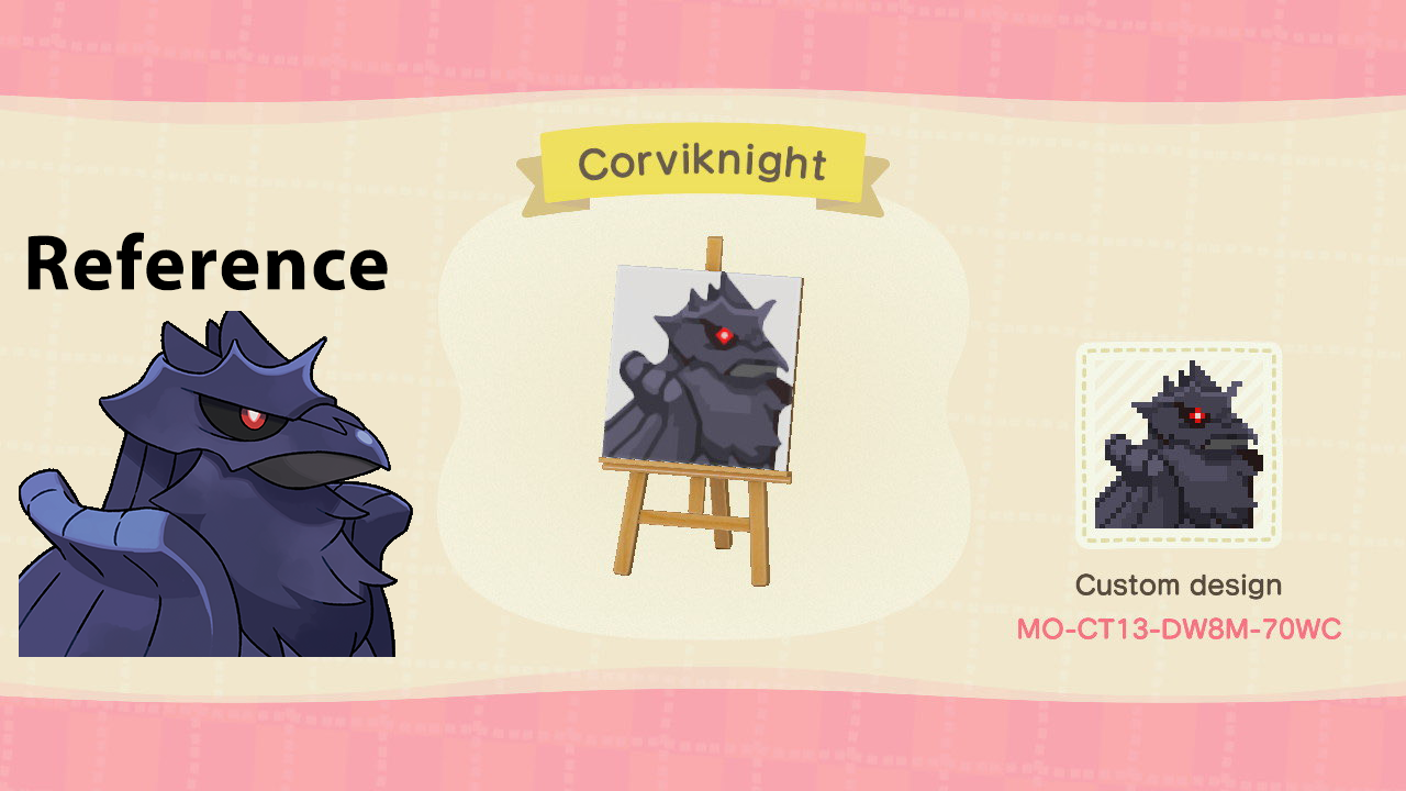 Corviknight Design for Animal Crossing New Horizons by Tacet_the_Terror --  Fur Affinity [dot] net