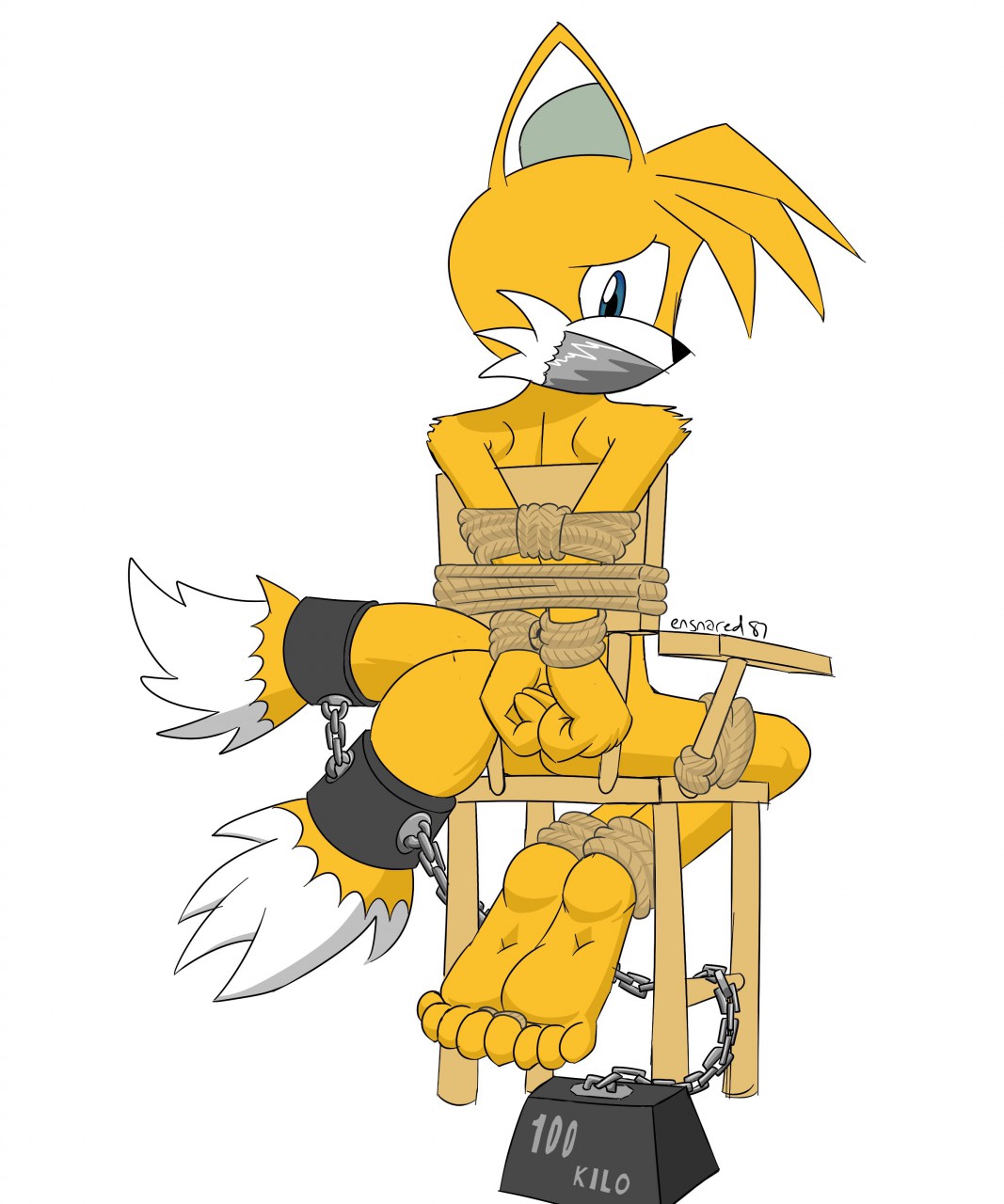 Tails' Backview - Chair Tie (Version 2). 