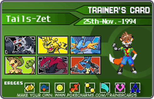 My Pokemon Glazed Trainer Card By Tails Zet Fur Affinity Dot Net