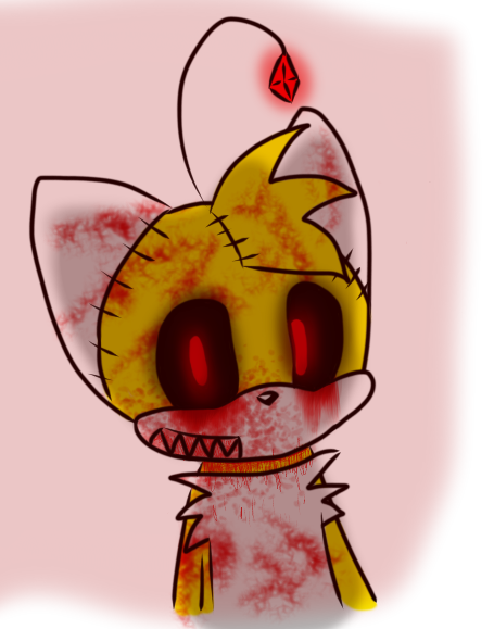 Fan art Digital art Drawing, tails doll creepypasta, game, orange