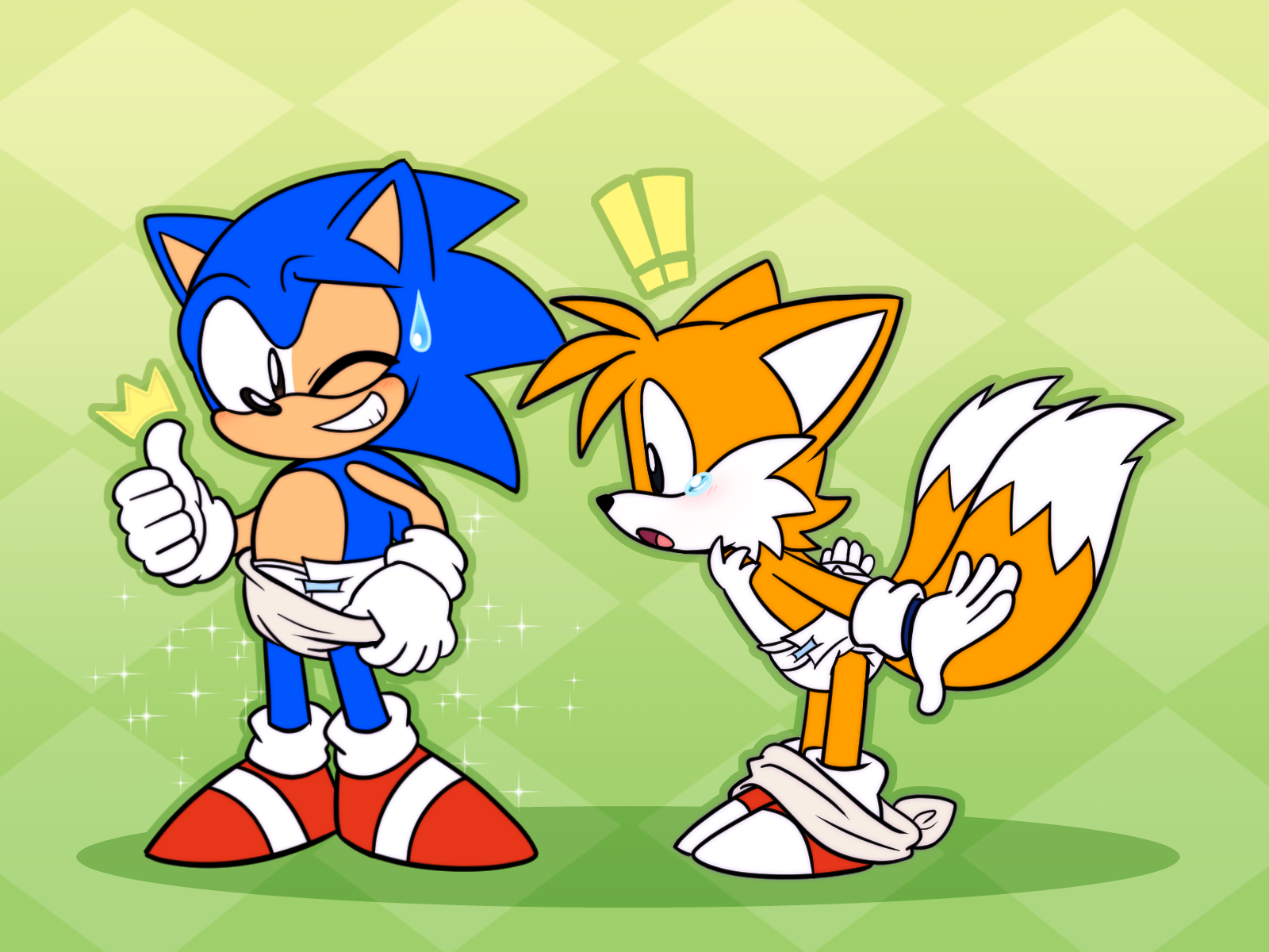 Classic Sonic and Tails by BSonirachi -- Fur Affinity [dot] net