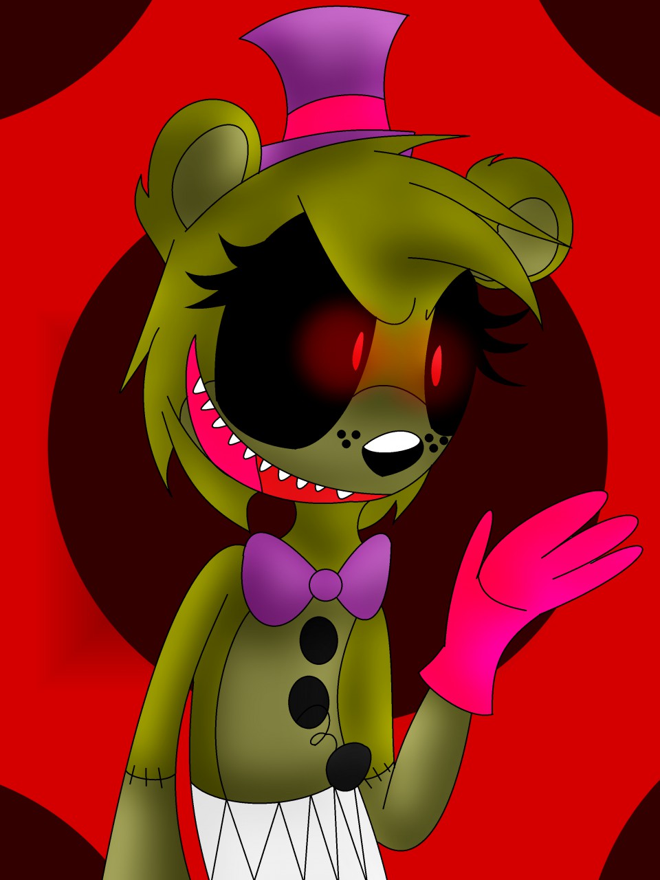 Nightmare Fredbear by tailsdollterror -- Fur Affinity [dot] net