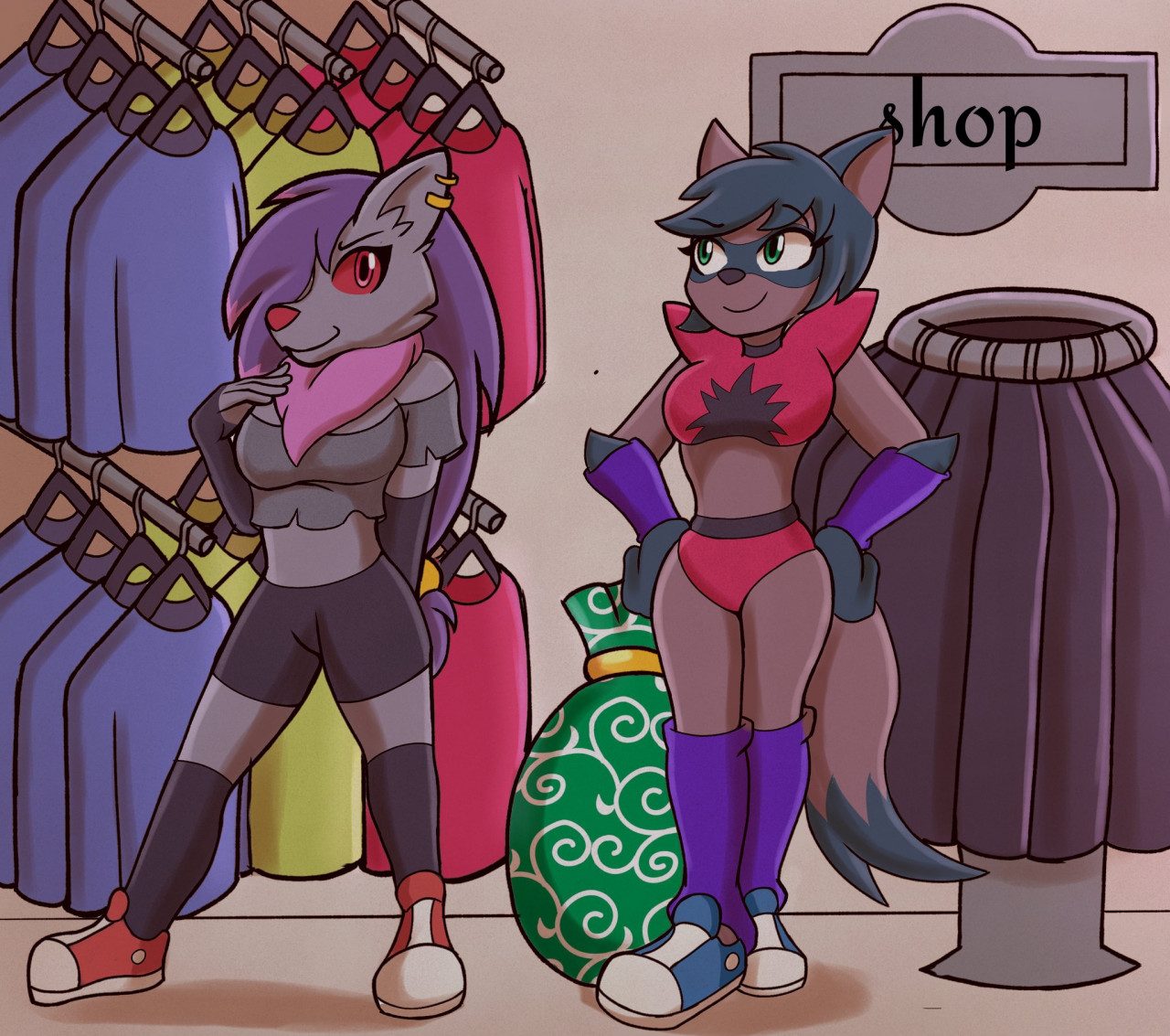 Late night shopping by TaiZoroark -- Fur Affinity [dot] net