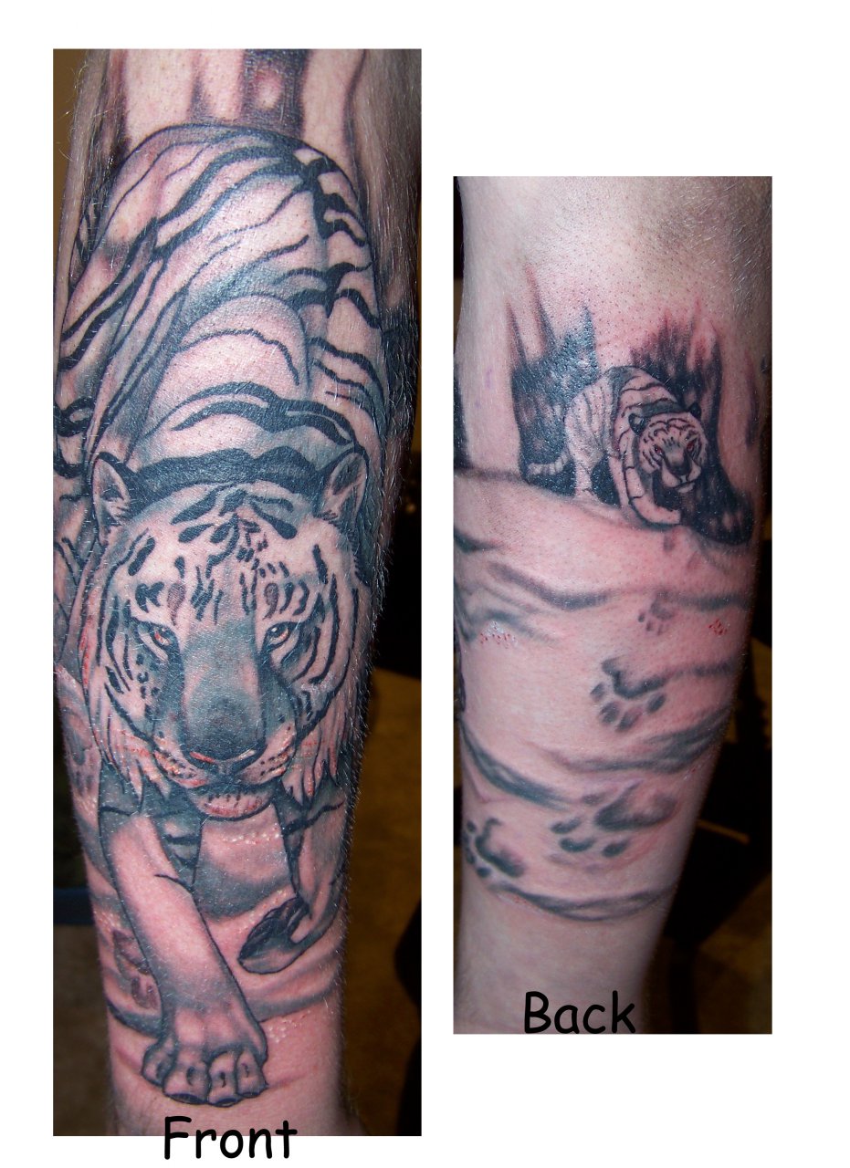 tiger sleeve tattoo by Talaanita -- Fur Affinity [dot] net