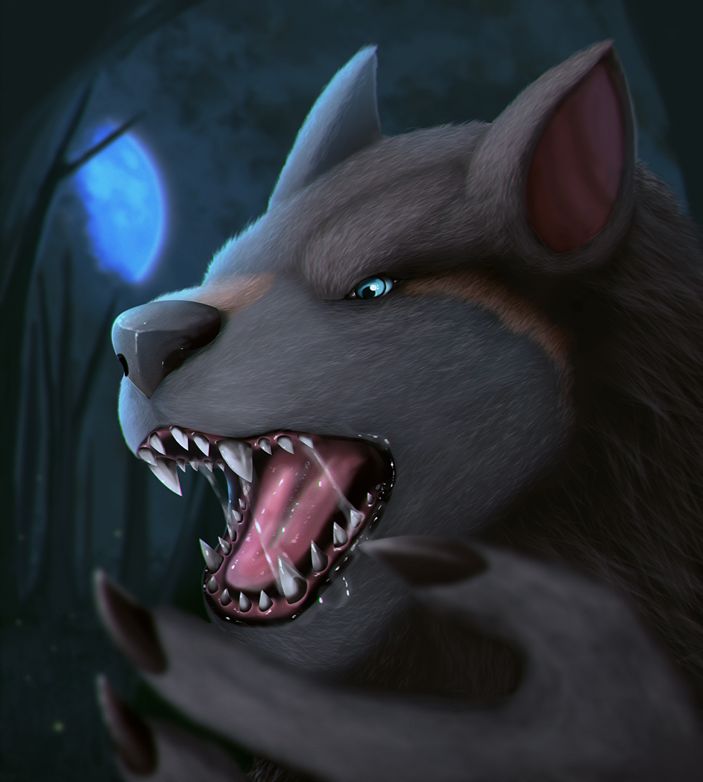 Night Of The Werewolf by -CedarWolf -- Fur Affinity [dot] net