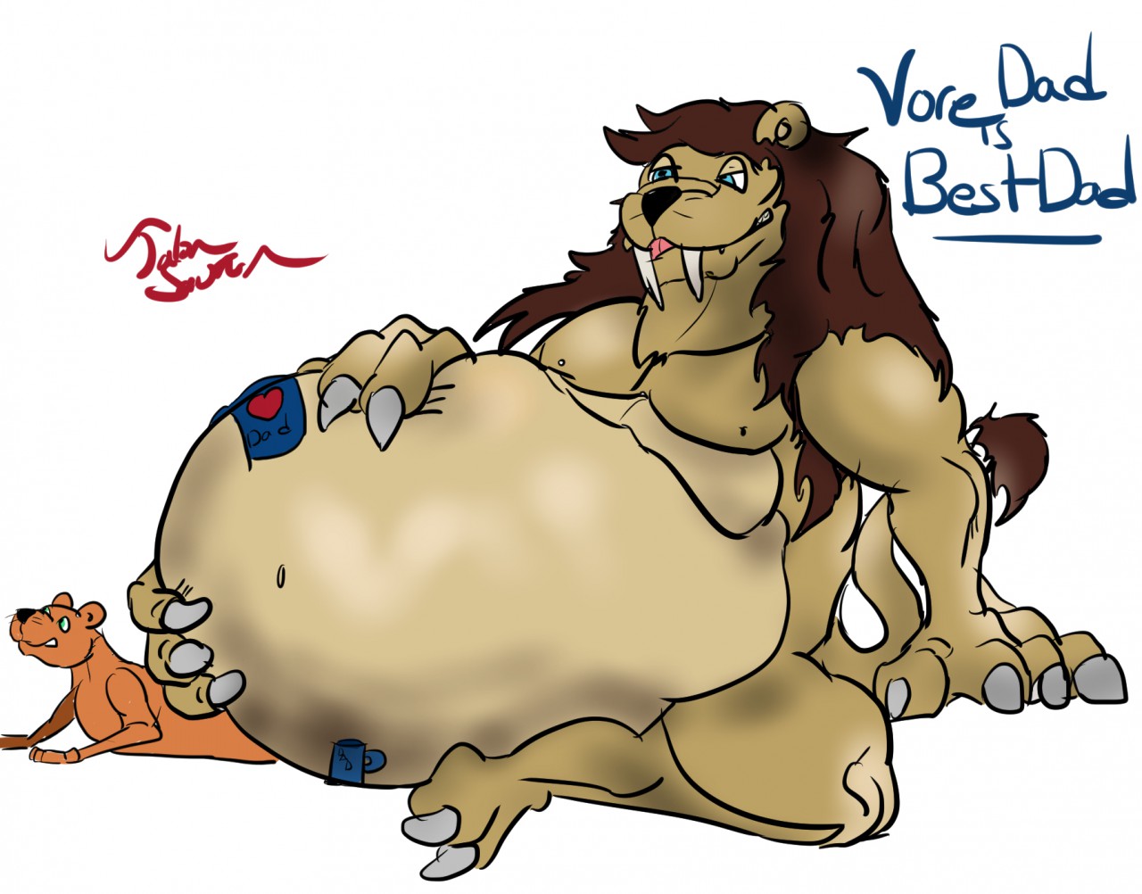 Vore Dad is best dad...(colorized). 