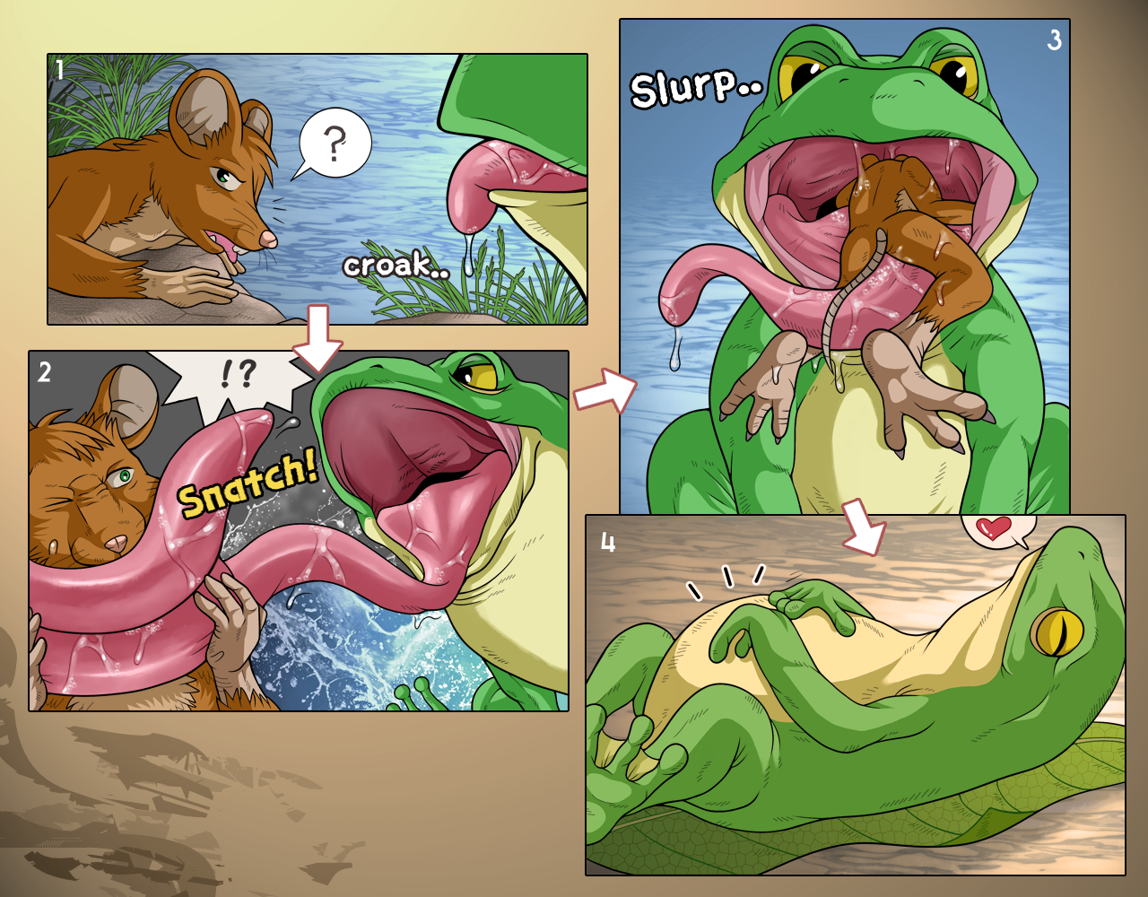 Frog vore: a crazy comic world full of sensual delights