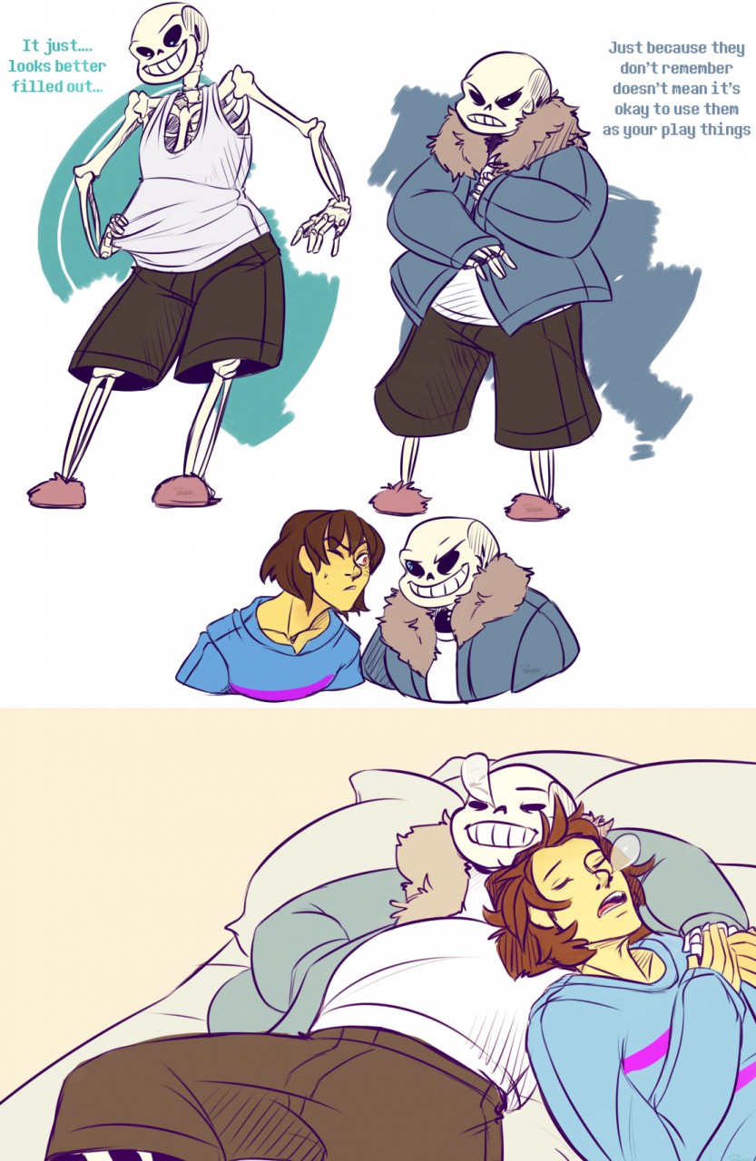 Fanart Undertale Sans And Frisk By Tanks Fur Affinity Dot Net