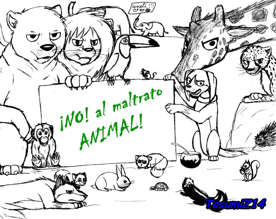 No al maltrato animal by tasumiz16 -- Fur Affinity [dot] net