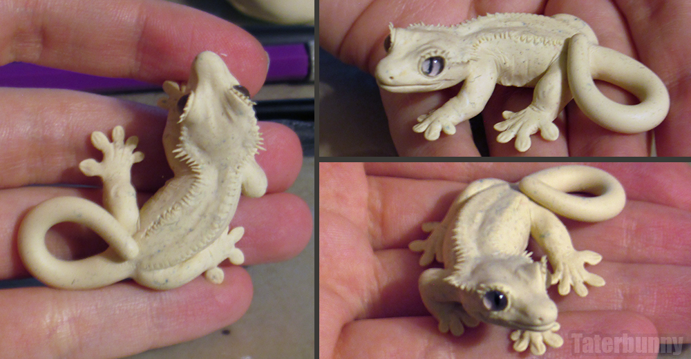 Polymer clay outlet gecko