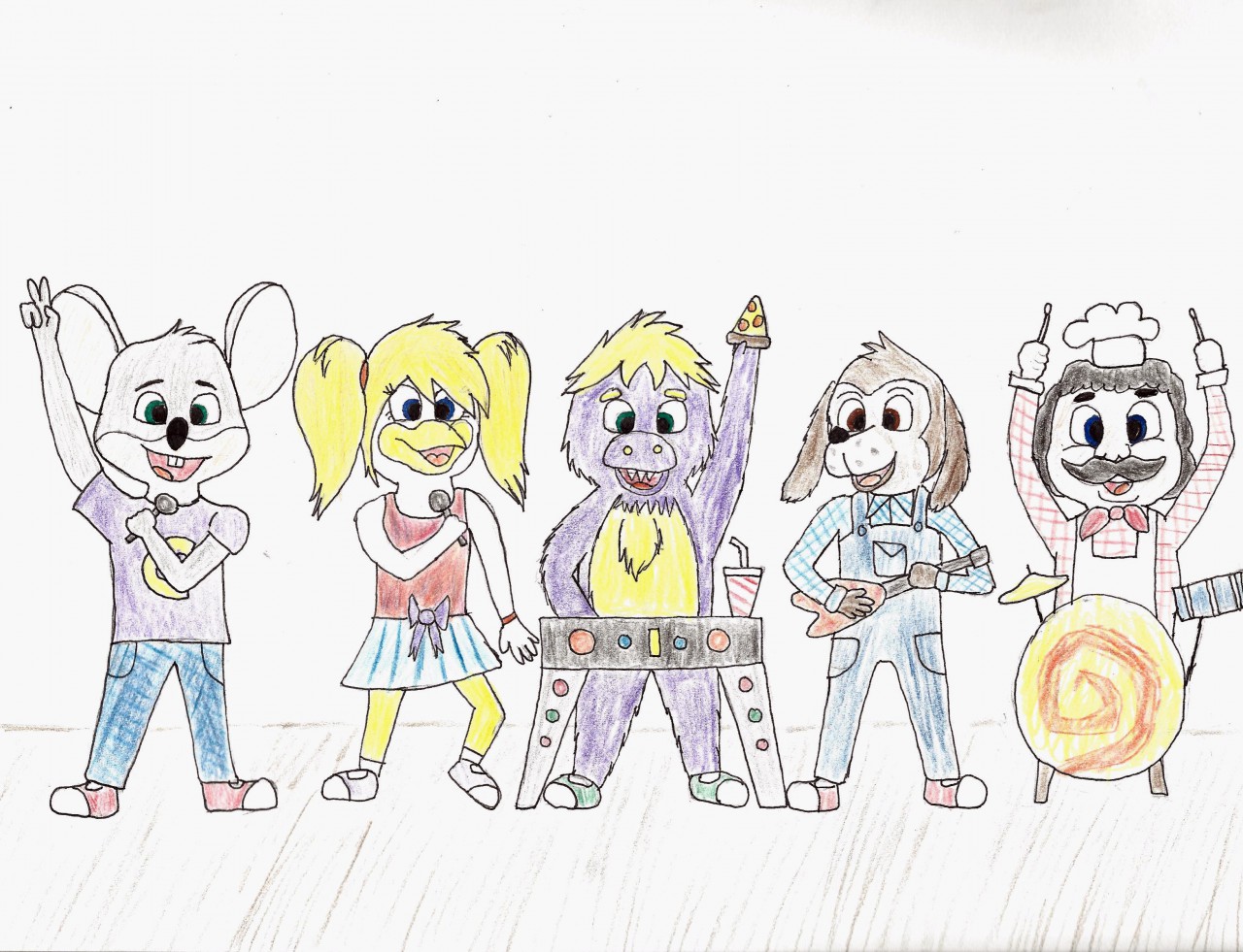 Old Munch S Make Believe Band Drawing By Taylorxxwolfie Fur Affinity Dot Net