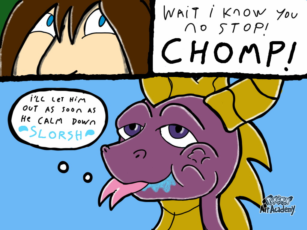 Spyro Caught TD With His Mouth. [Vore/Comic] by TD.Coyote93 -- Fur Affinity  [dot] net