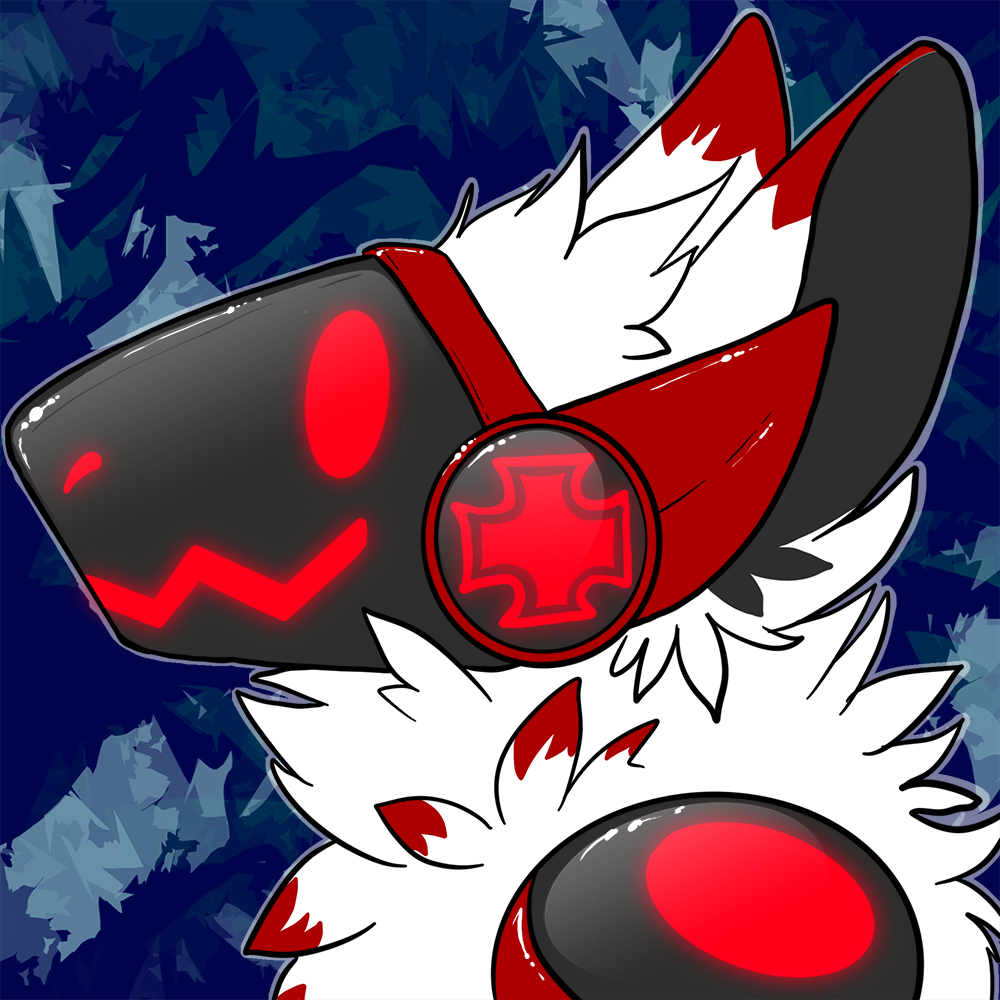 Pixilart - protogen mask glitch by cyanflower1234