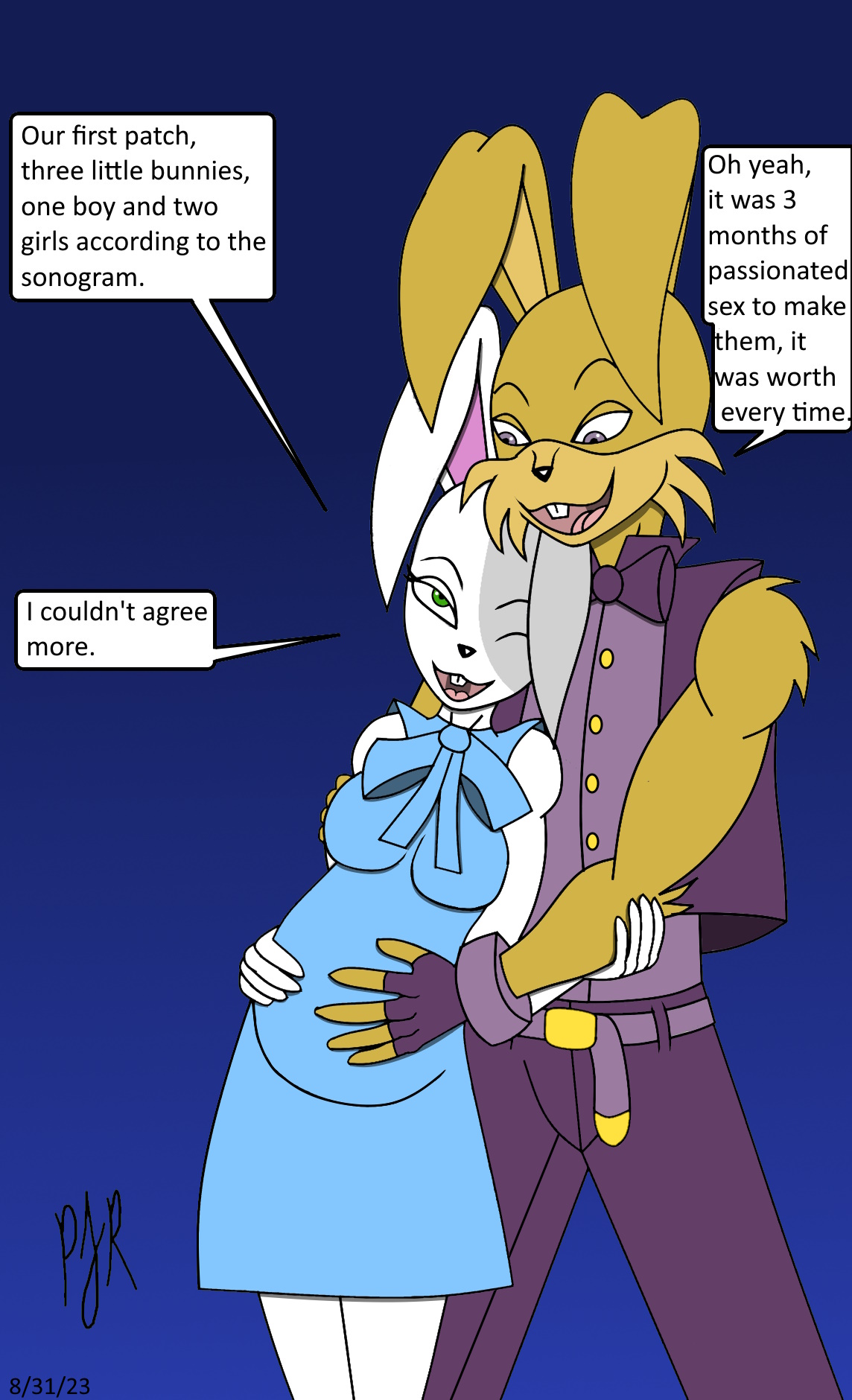 Glitchtrap and Vanny AU 5 by TeamAvalancheFurrball -- Fur Affinity [dot] net