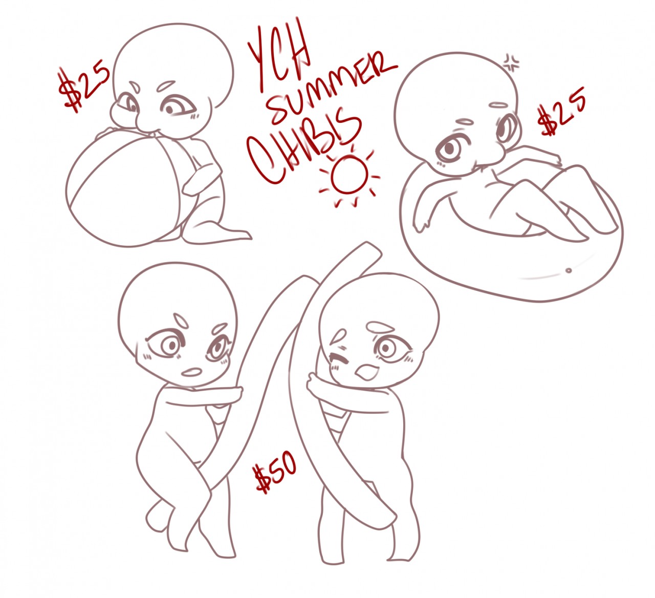 CHIBI  YCH - YCH.Commishes