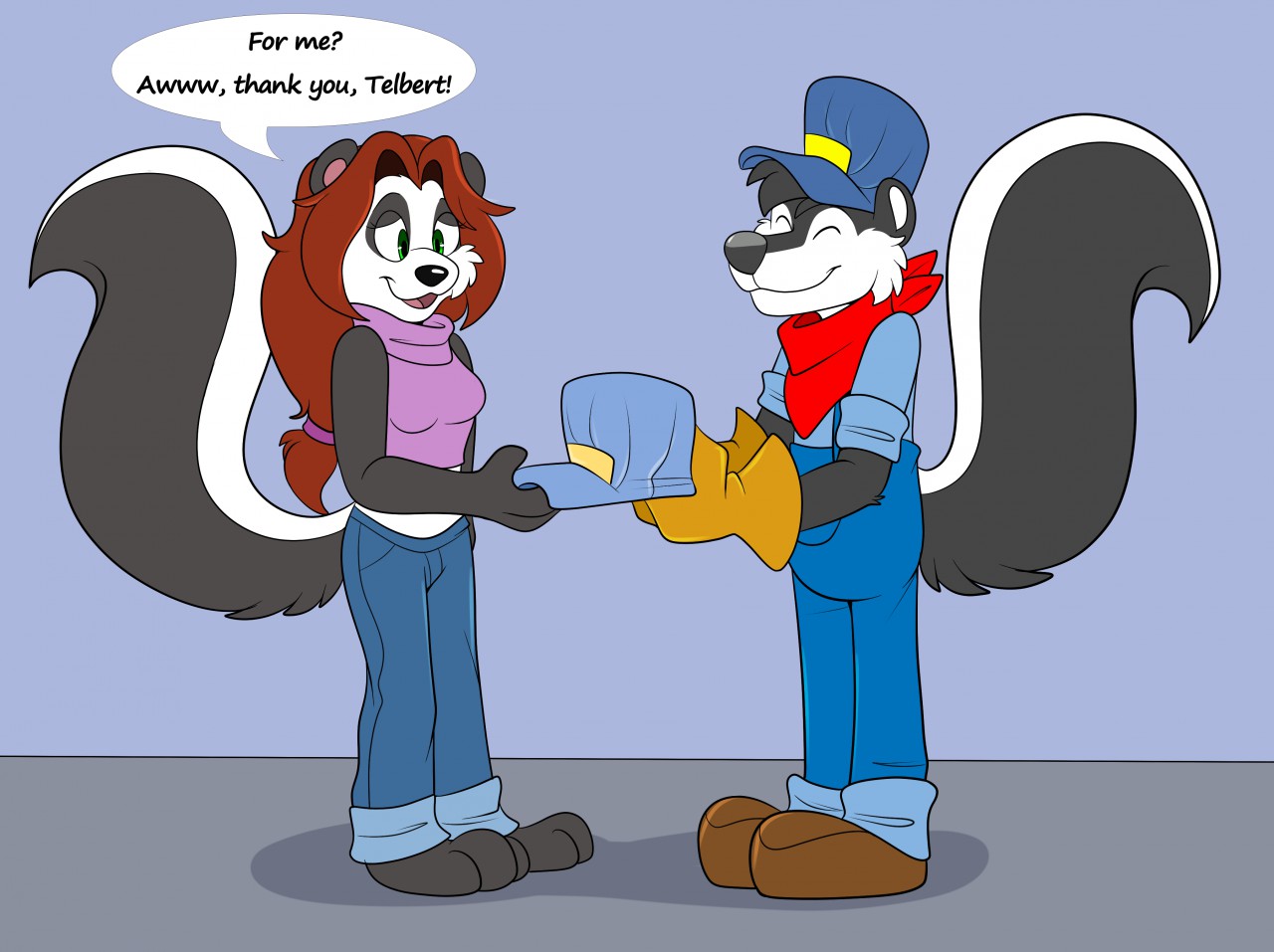 Let's Talk skunk by Fatfox4ever25 -- Fur Affinity [dot] net