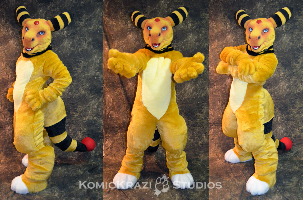 Ampharos Costume by Temperance Fur Affinity dot net