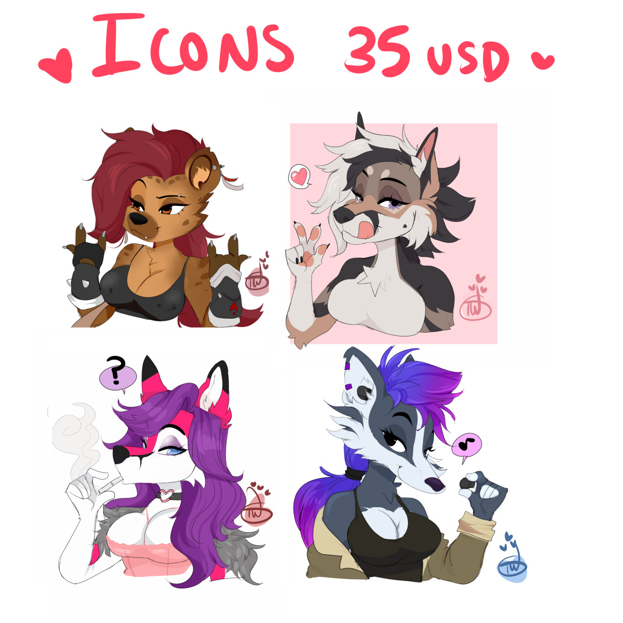 $in stream icons and morw ^^ by TemporaryWizard -- Fur Affinity [dot] net