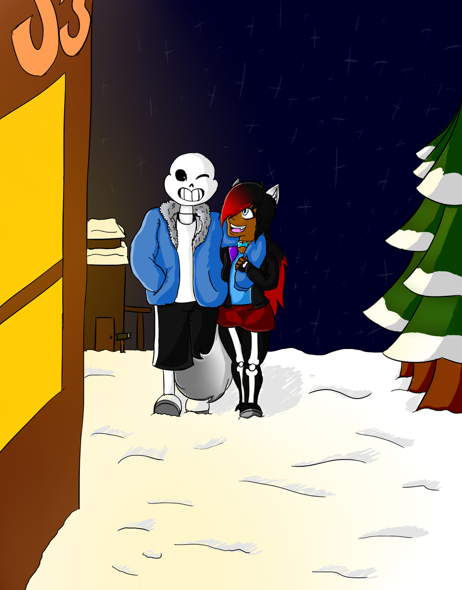 AU Sans x Reader by VixieTheVixen on DeviantArt