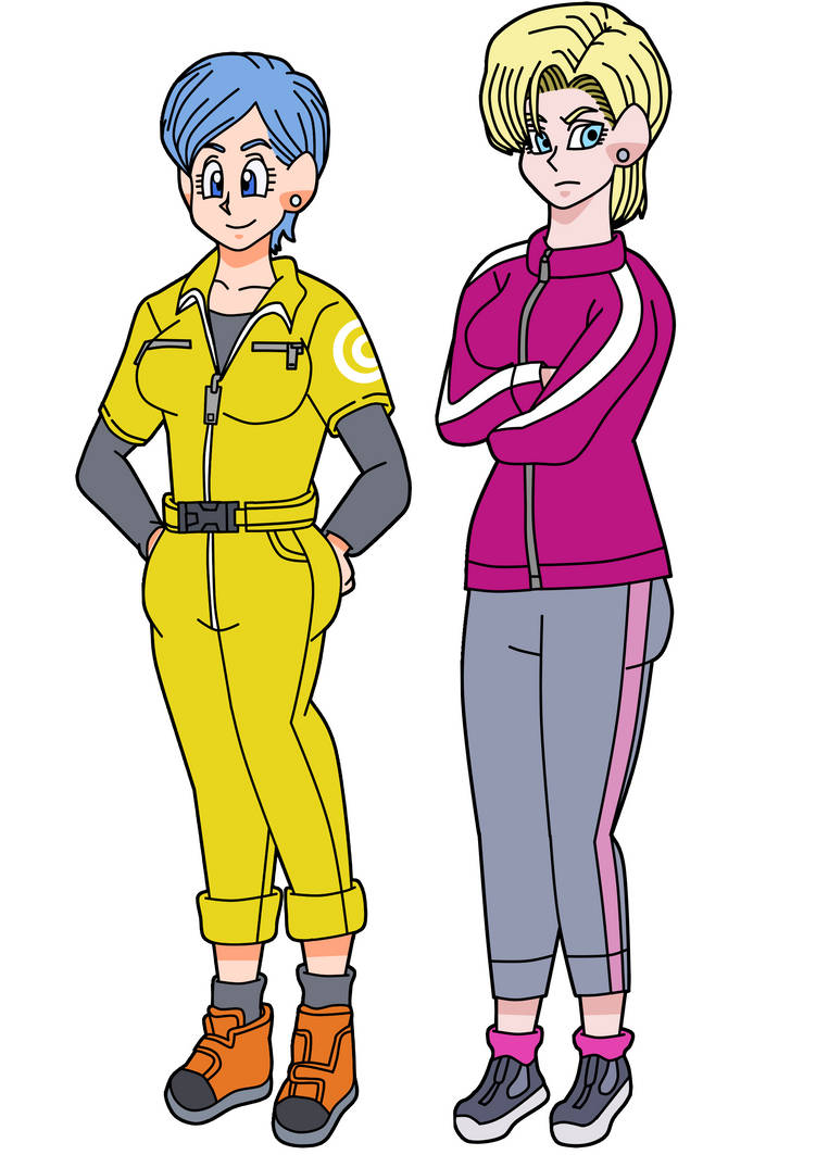 Bulma and android 18 by TensiiSphere -- Fur Affinity [dot] net