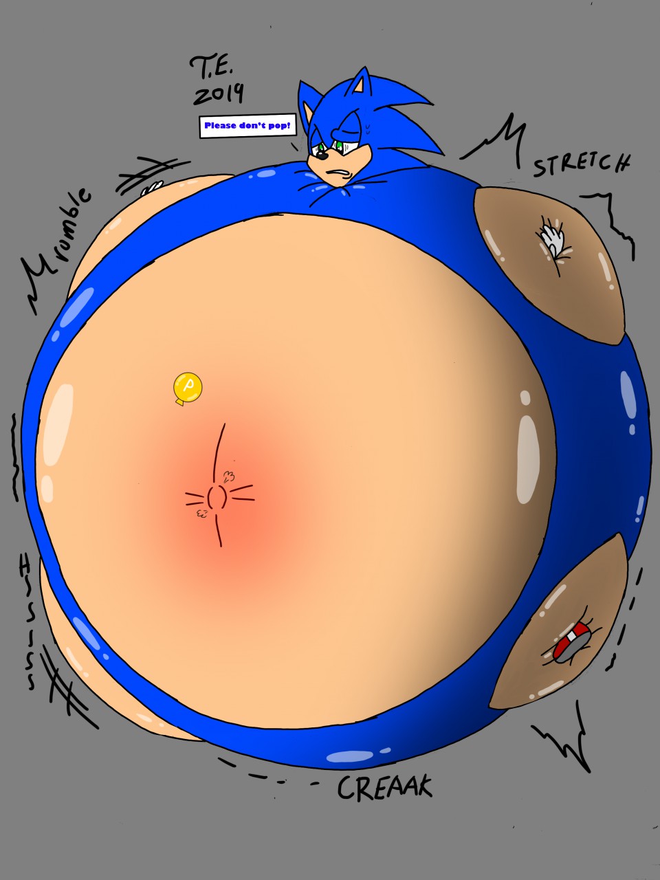 Sonic gets p-ballooned by Texicanfail -- Fur Affinity [dot] net
