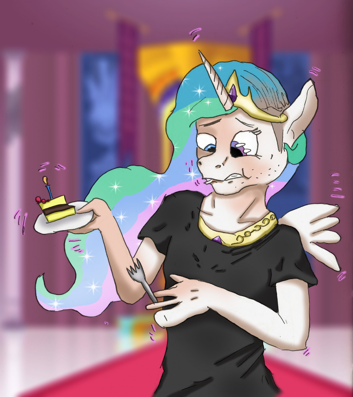 Equine celebration - Princess Celestia TF TG by tf-plaza -- Fur Affinity  [dot] net