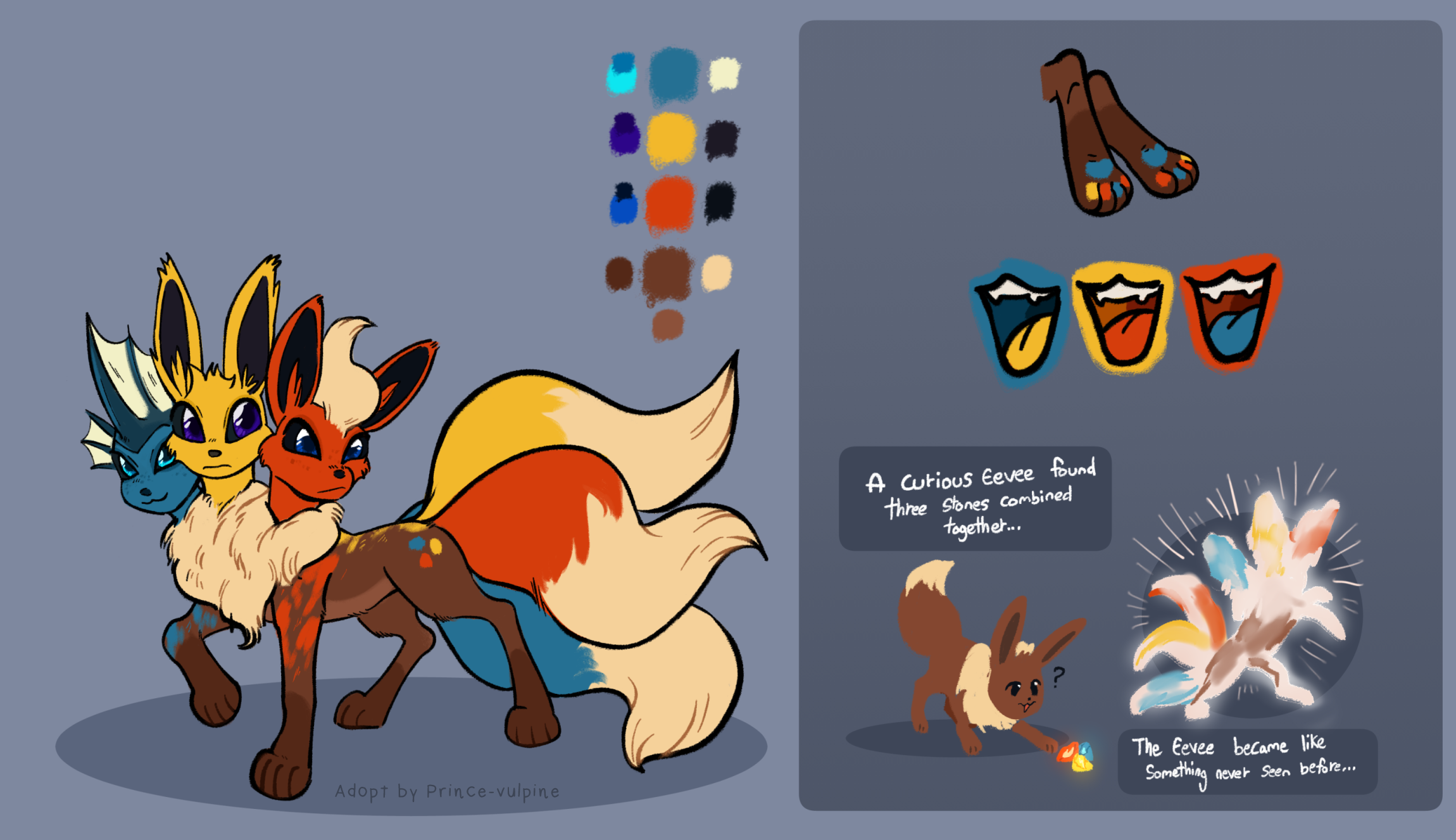 Solar the Shiny Eevee(OC Ref) by Gassyfatbear17 -- Fur Affinity