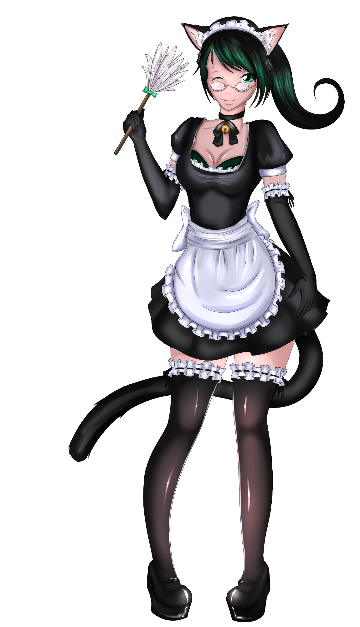 Tharkis the cat maid (by Luxianne) by Tharkis -- Fur Affinity [dot] net