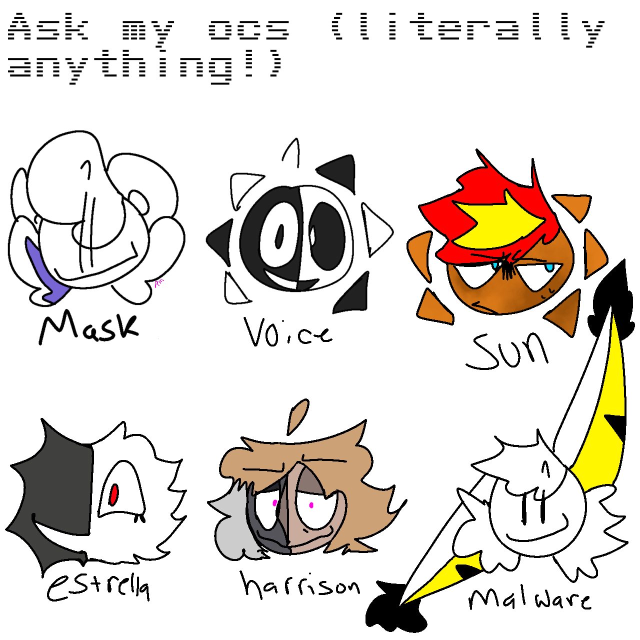 Ask my ocs (literally anything!) by That0nepineappleguy -- Fur Affinity  [dot] net