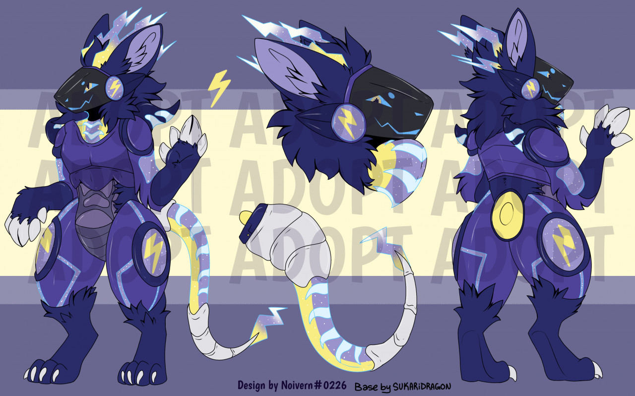 HQ DETAILED BLUE BOMB PROTOGEN ADOPT FULL REF by AnalShop -- Fur Affinity  [dot] net