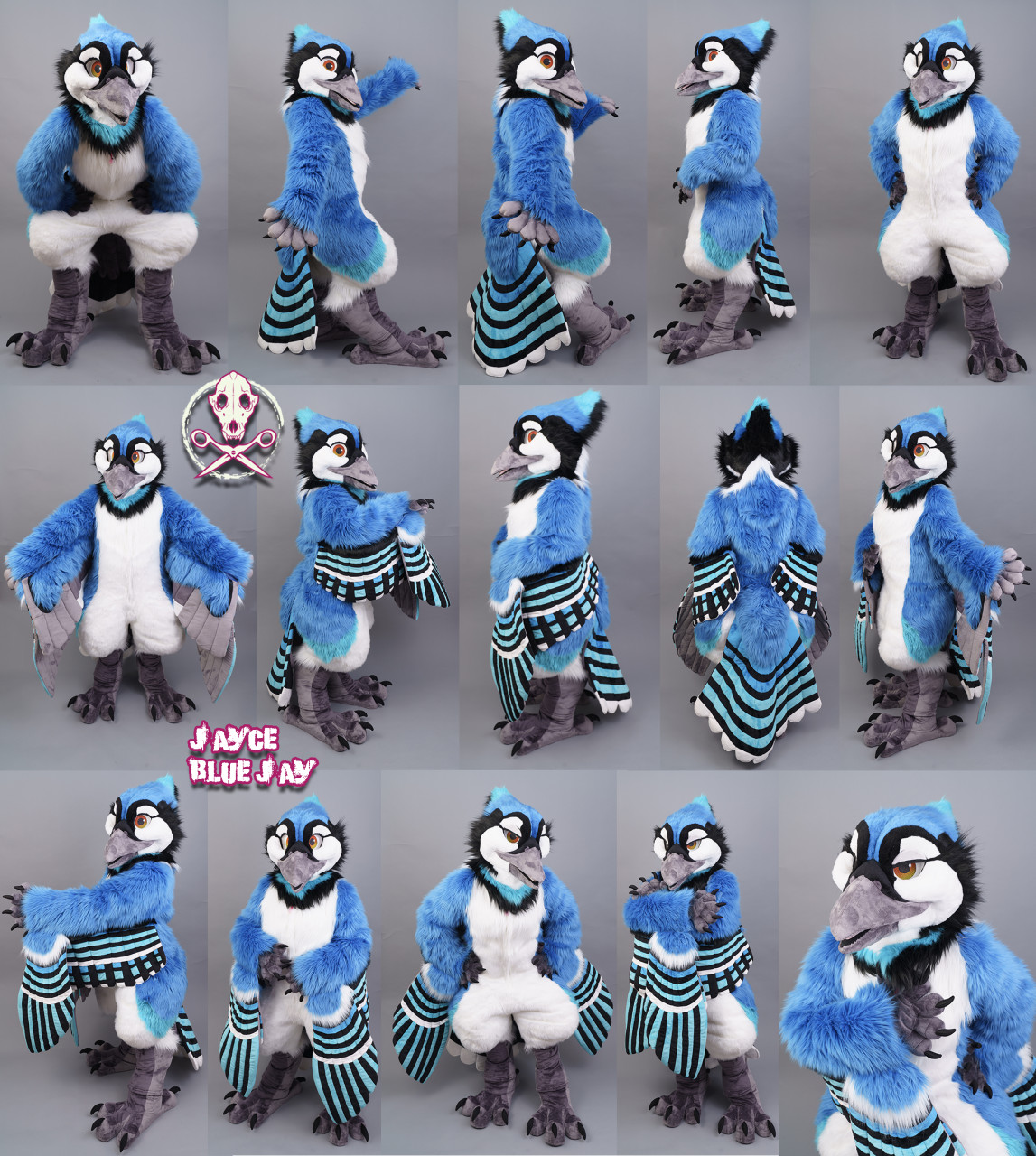 Blue jay fursuit