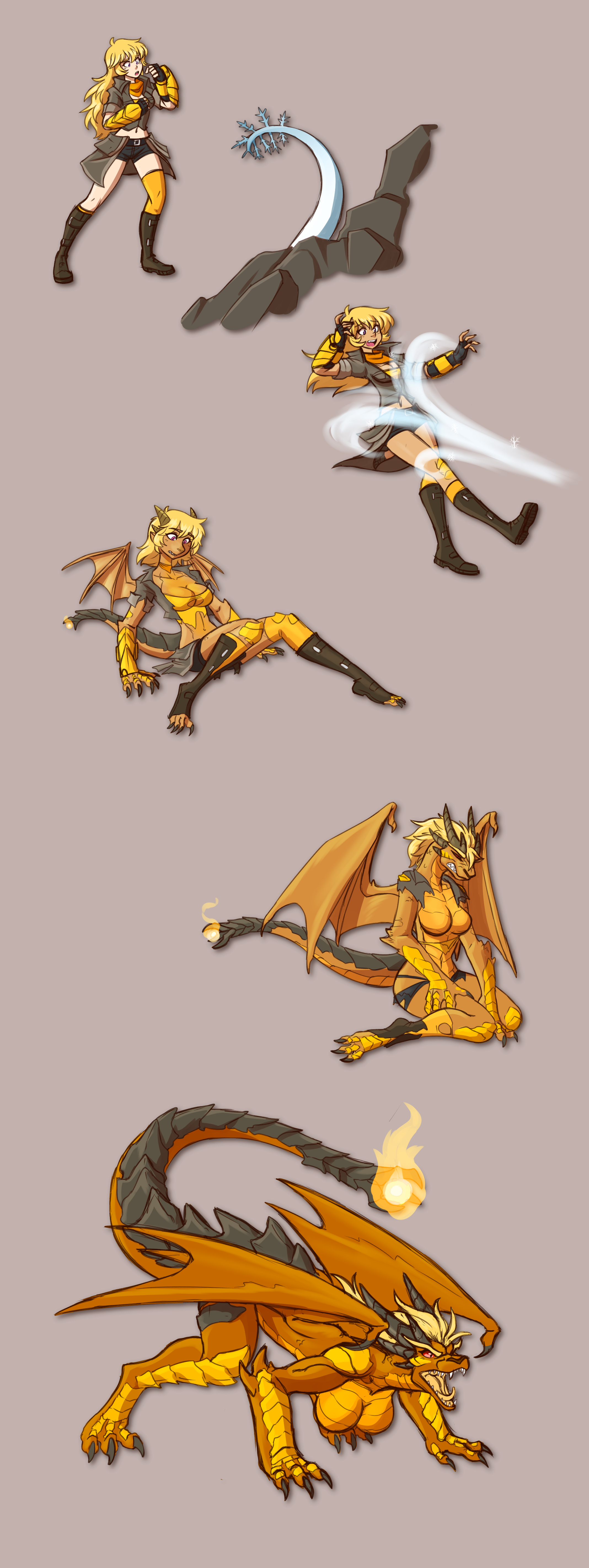 dragon girl transformation